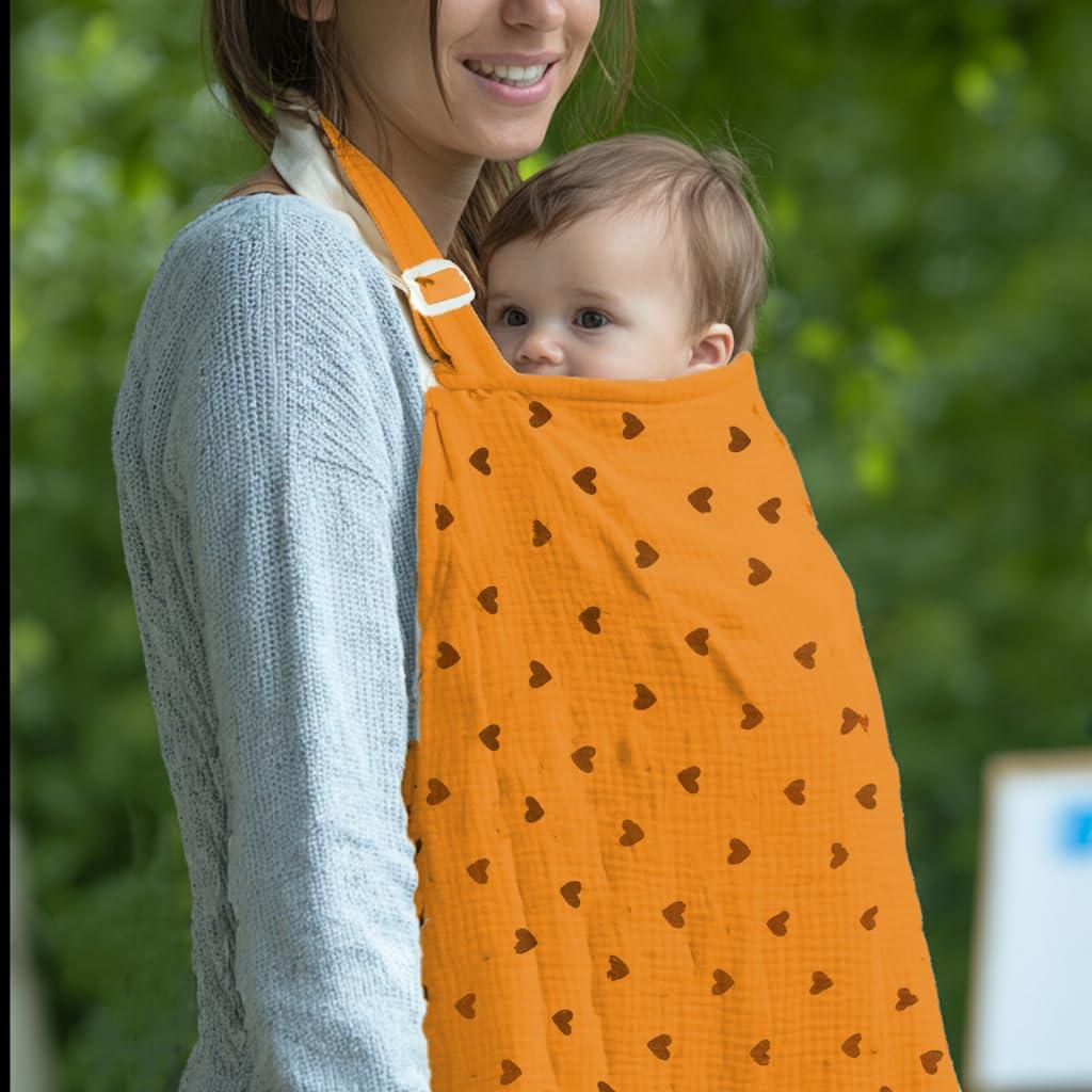 Cubierta de Lactancia MUGVELL Muselina Algodón 110x66 cm