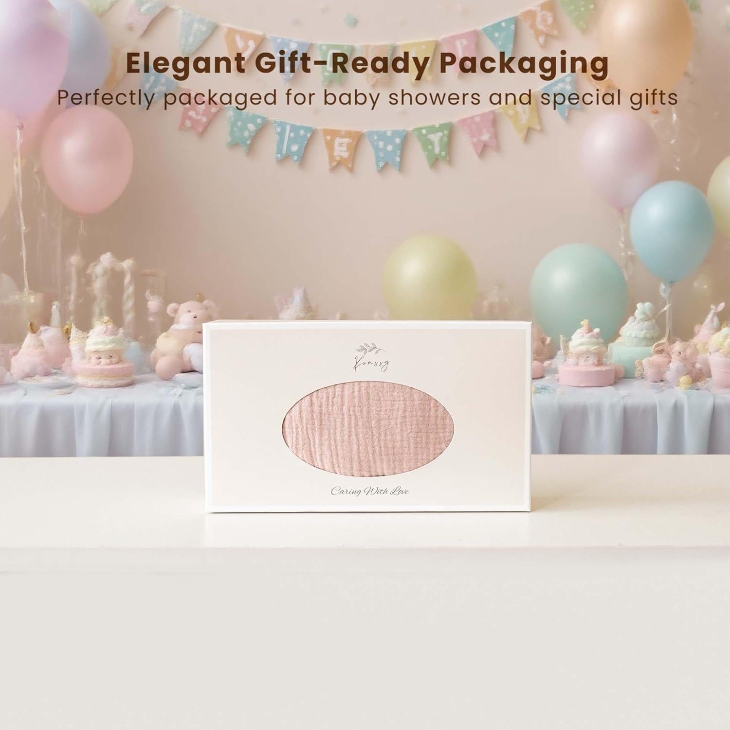 Saco de Sueño Muselina Konssy 0-6 Meses 0.8 TOG 2 Piezas