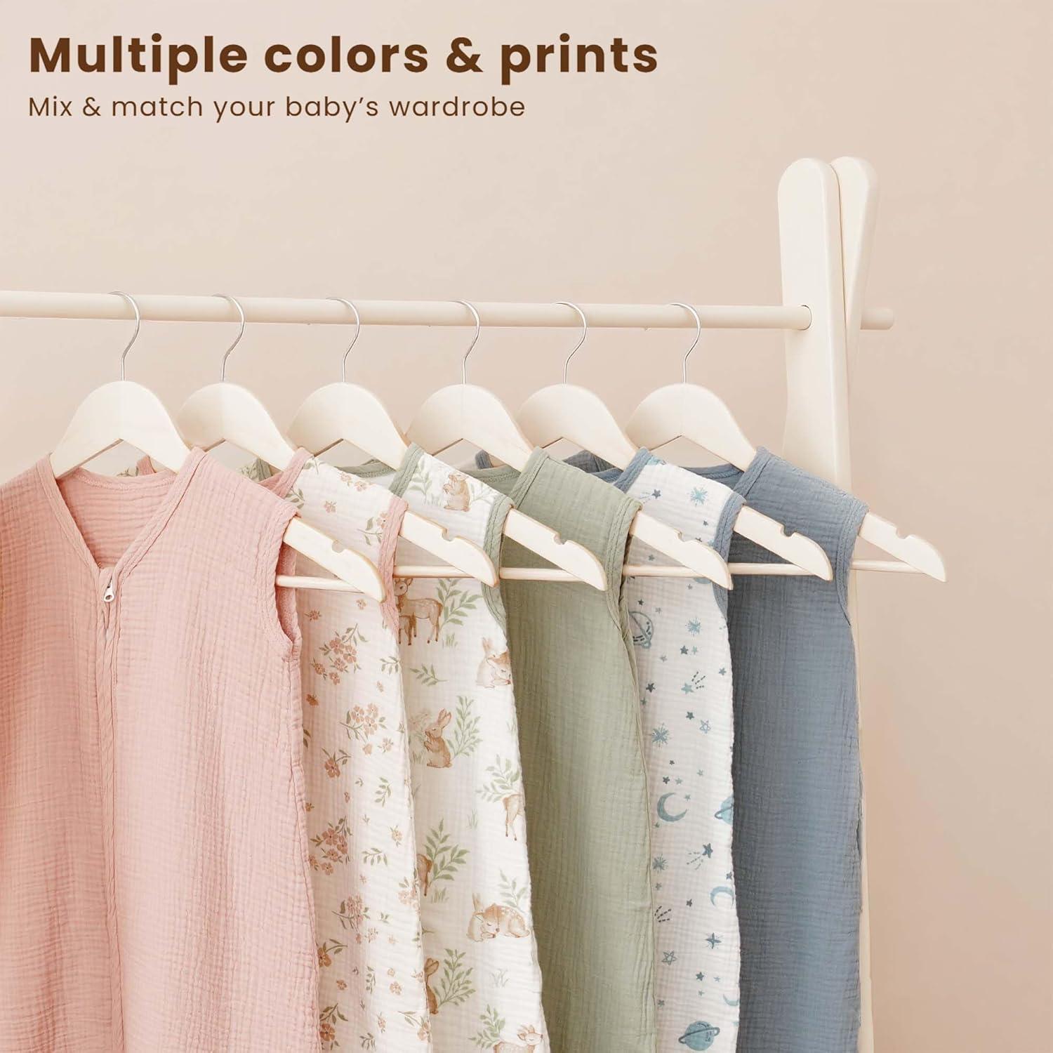 Saco de Sueño Muselina Konssy 0-6 Meses 0.8 TOG 2 Piezas