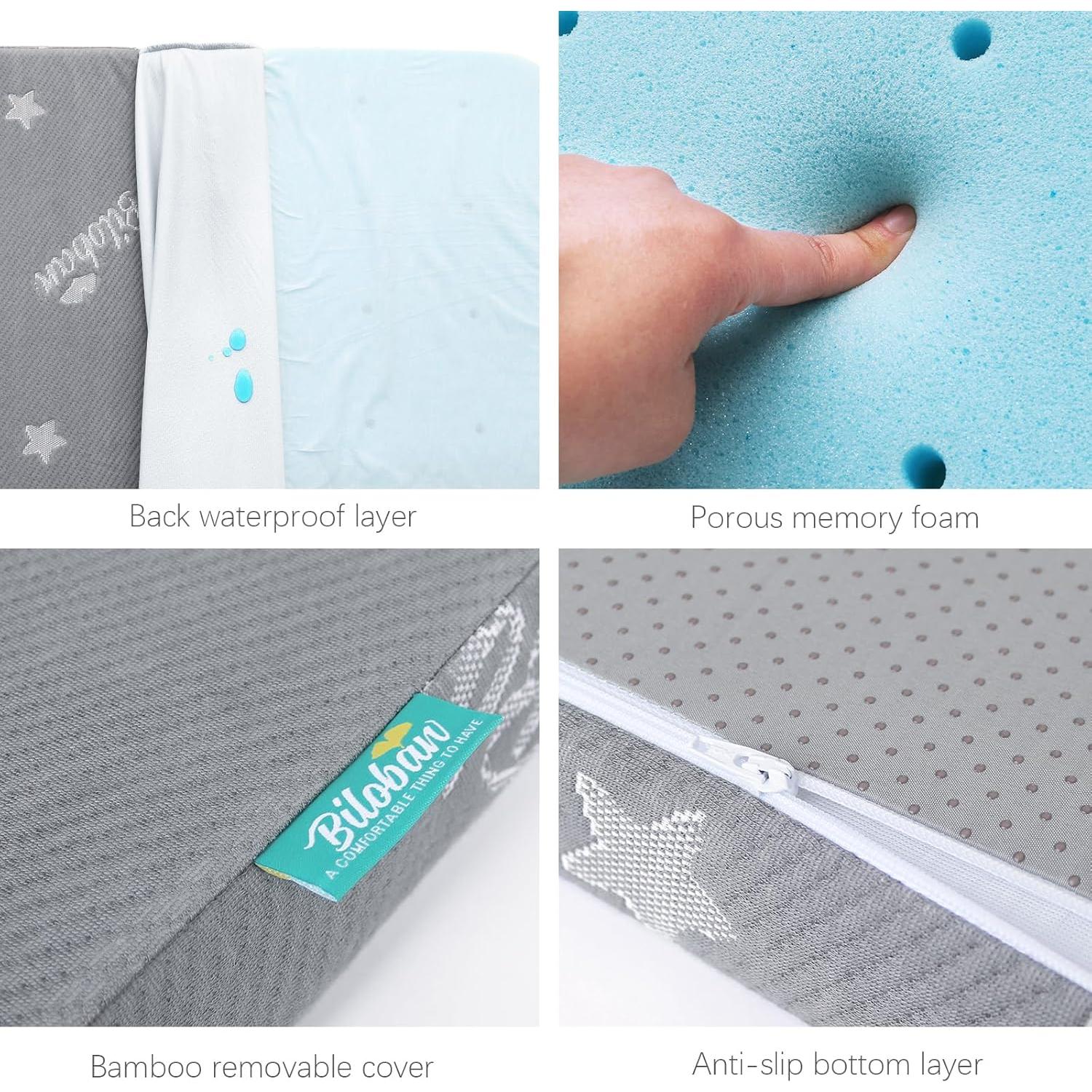 Protector de Colchón para Cuna Biloban 63.5x92.7cm Impermeable