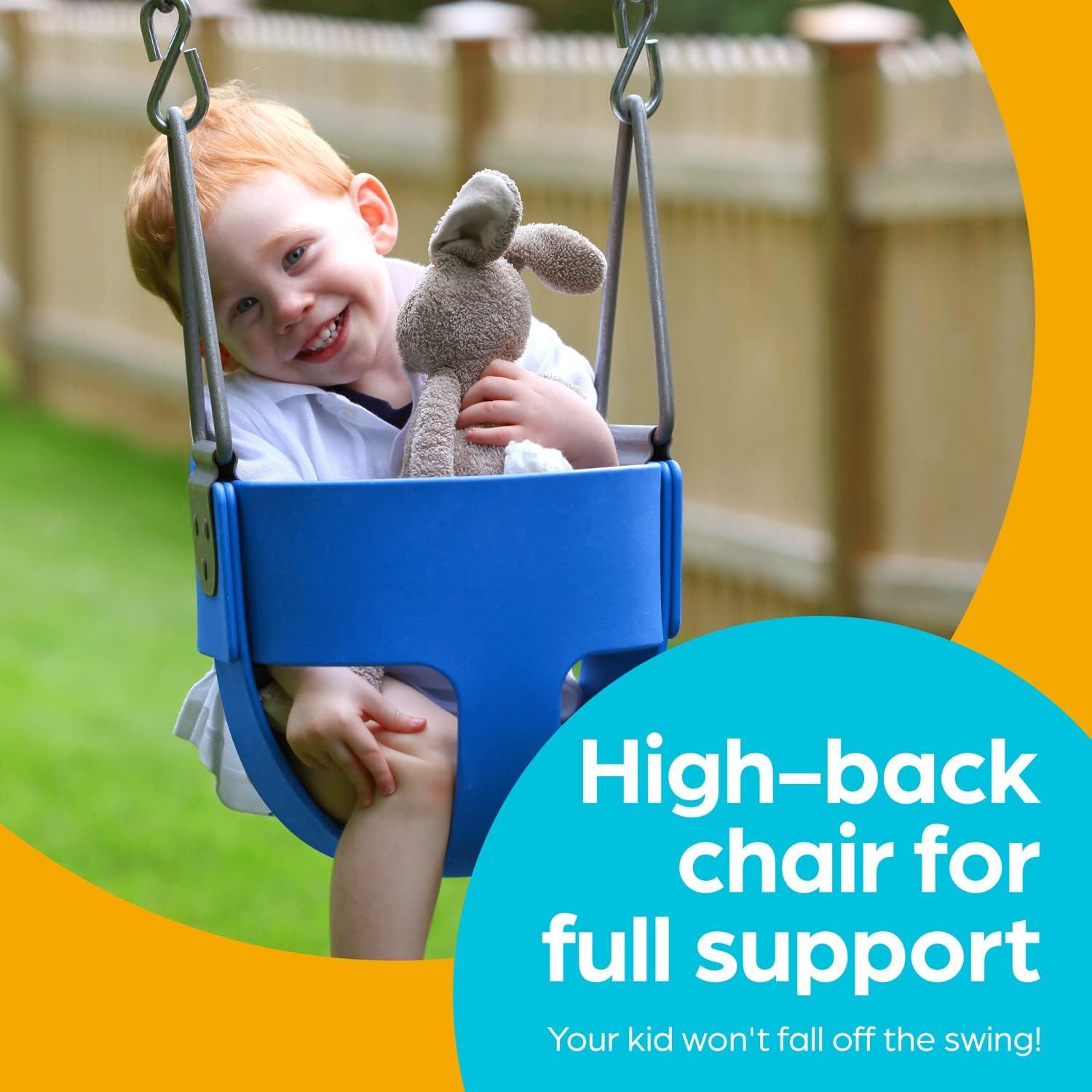 Columpio de Cubo para Niños Jungle Gym Kingdom - Azul