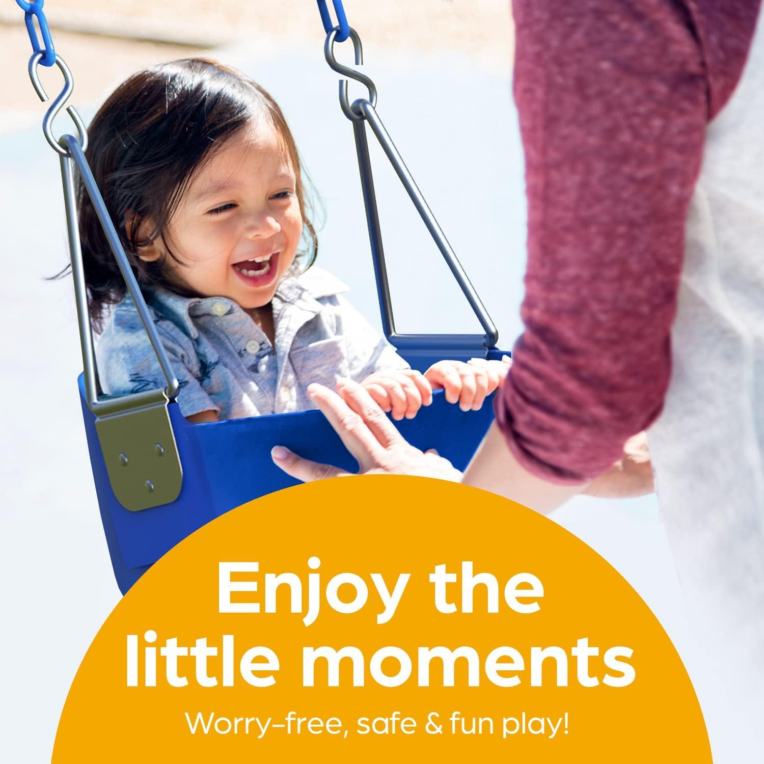 Columpio de Cubo para Niños Jungle Gym Kingdom - Azul