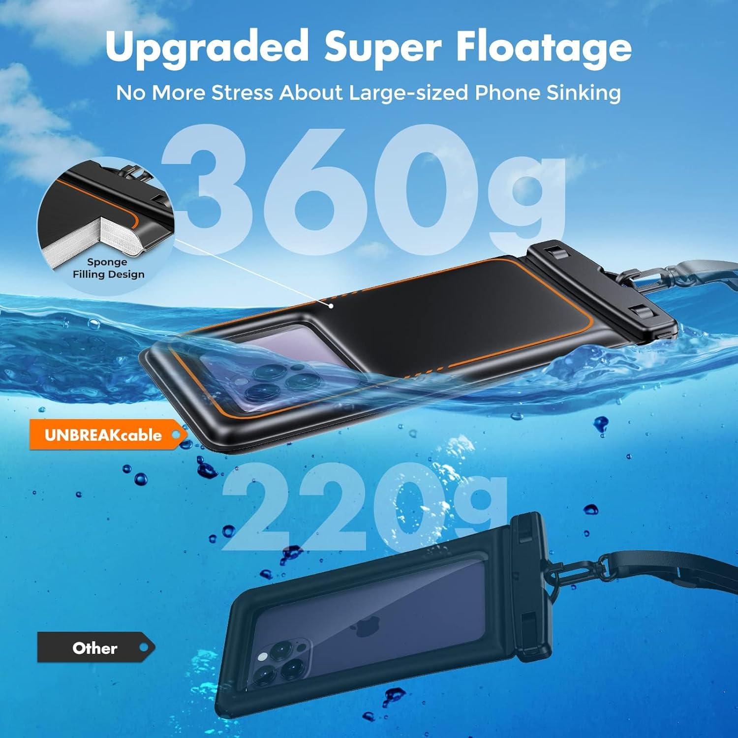 Funda Impermeable Flotante UNBREAKcable para Teléfono 7"