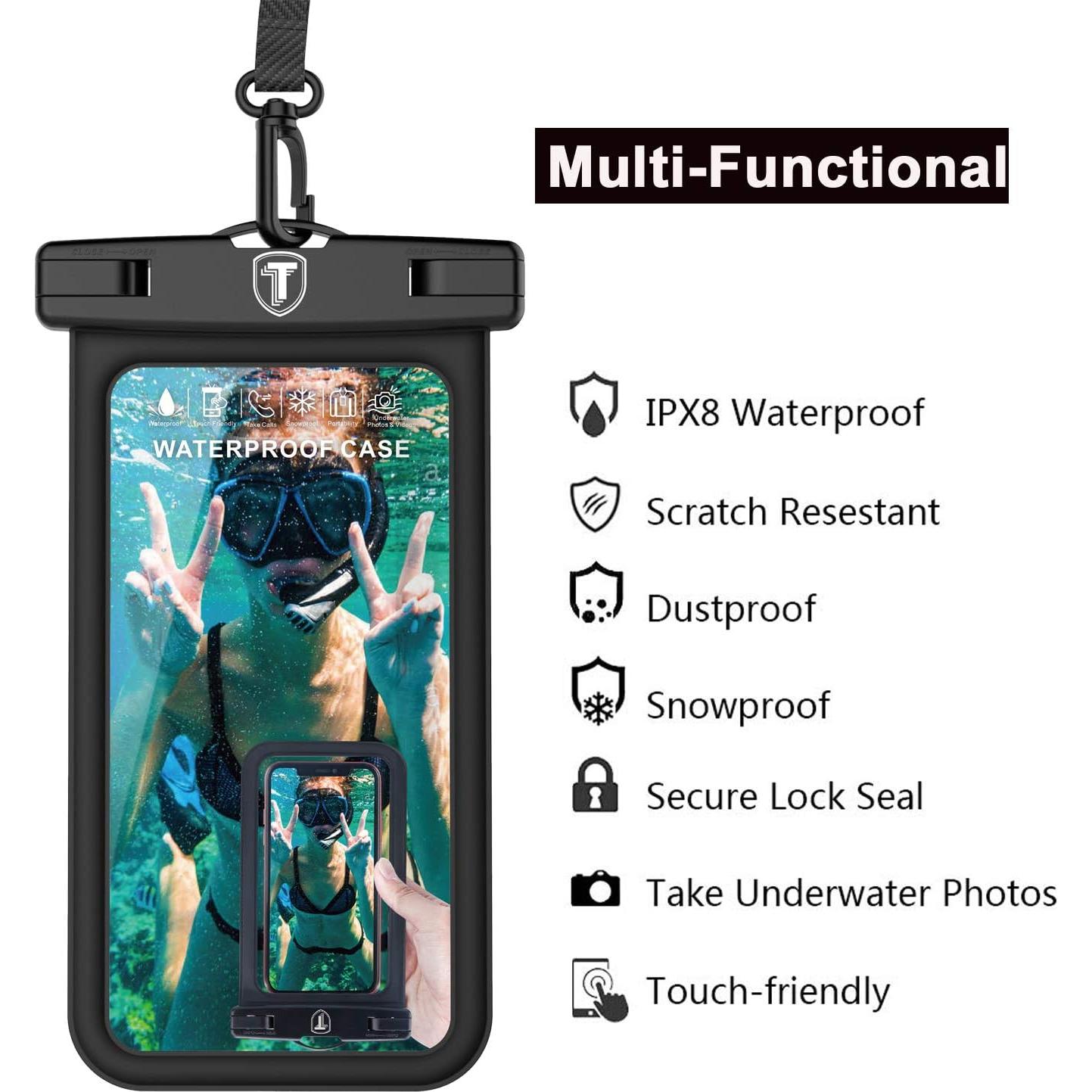 Funda Impermeable Flotante Takfox para Smartphone - Negro