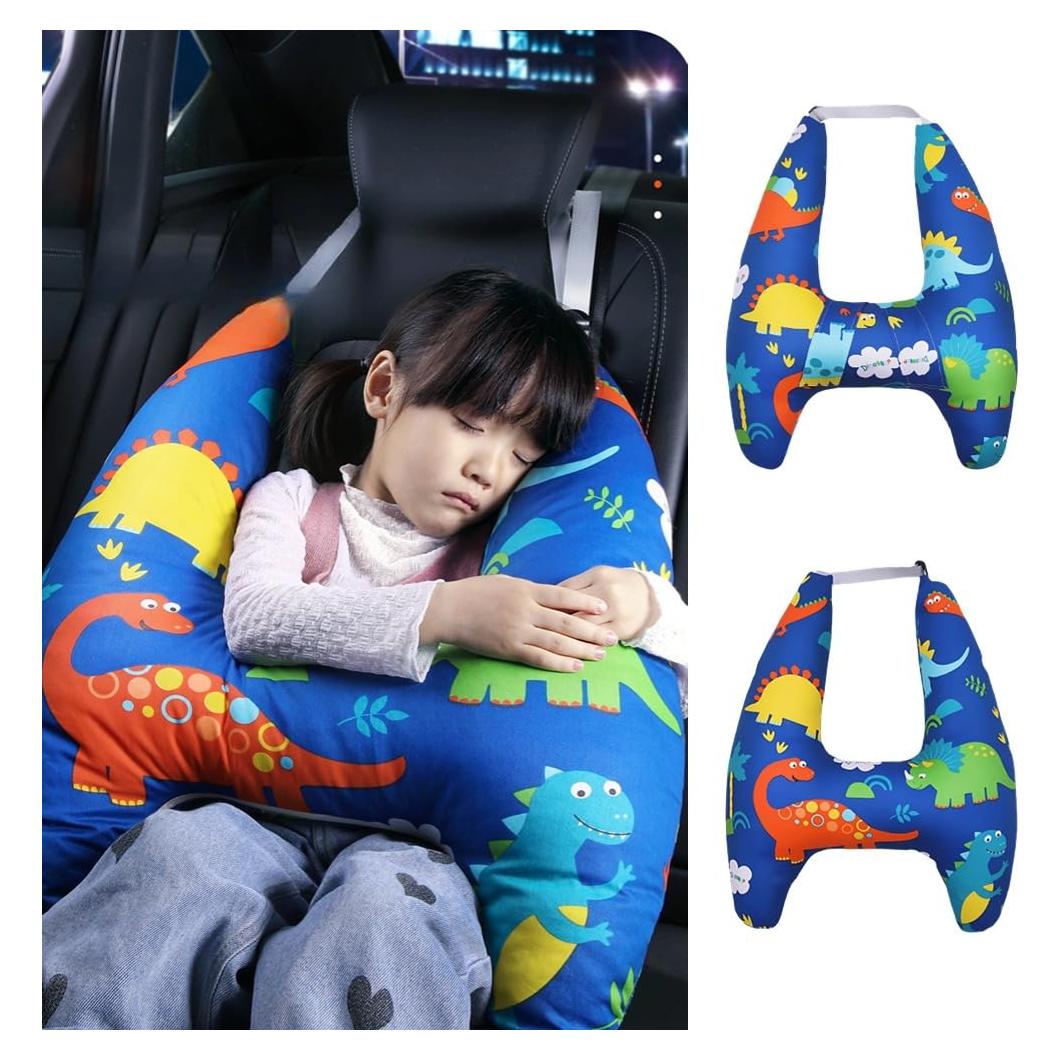 Almohada de Viaje para Niños Dinosaurio - Soporte Cuello