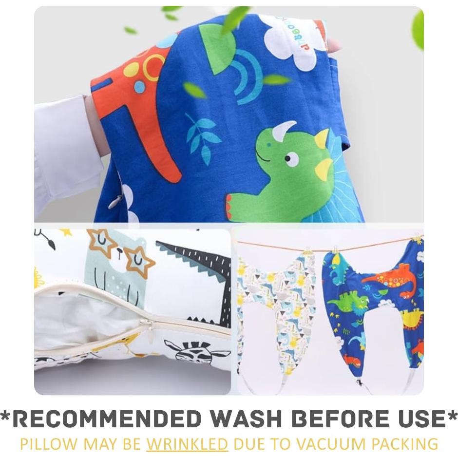 Almohada de Viaje para Niños Dinosaurio - Soporte Cuello