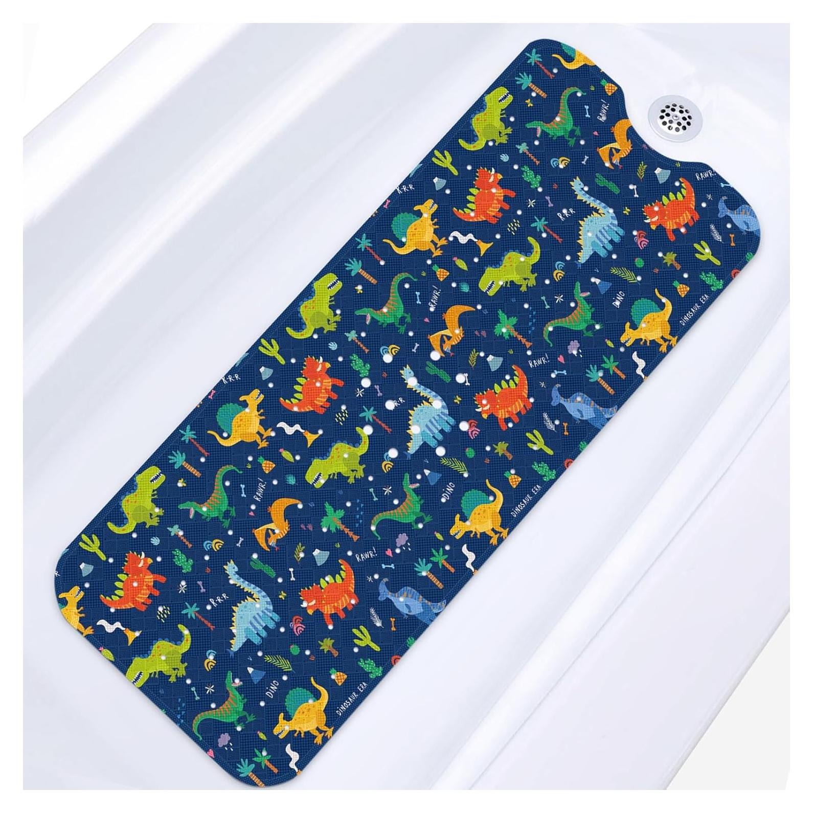 Alfombrilla de baño antideslizante Britown 101x40 cm dinosaurios