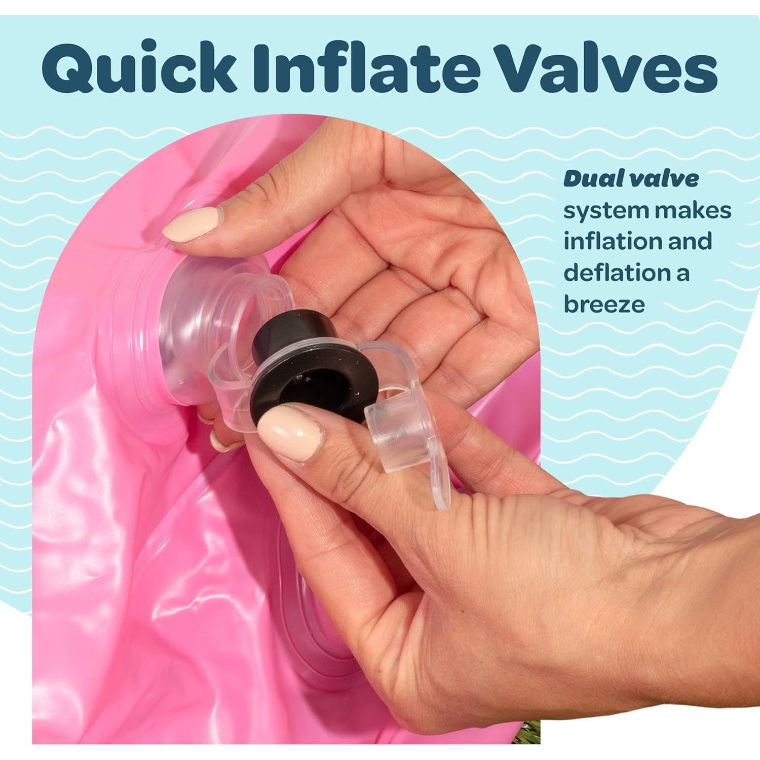 Piscina Inflable Cuadrada Rosa Grip A Pool 86.36cm para Bebés