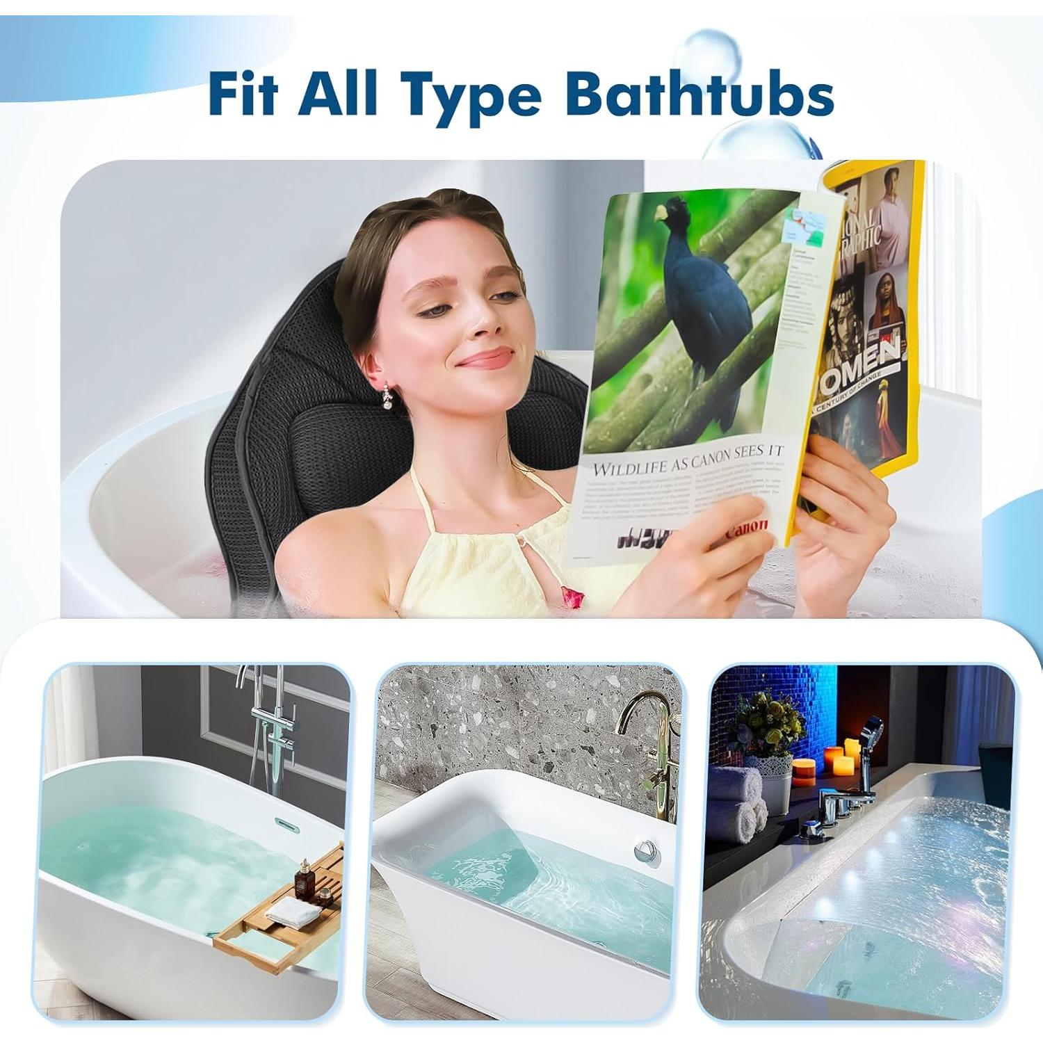 Almohada de Baño Completo Poemland 135.9x45cm Antideslizante