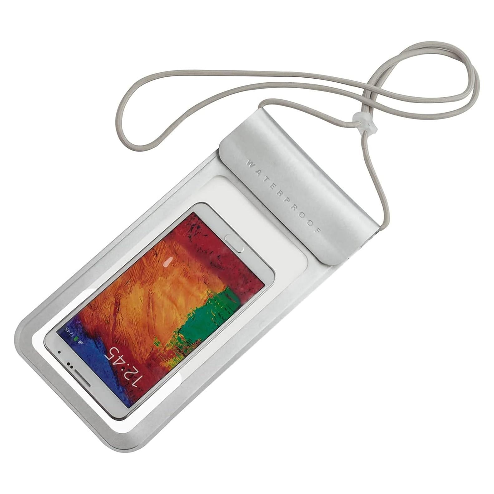 Funda impermeable Baitoo para smartphone hasta 17.5 cm Plata