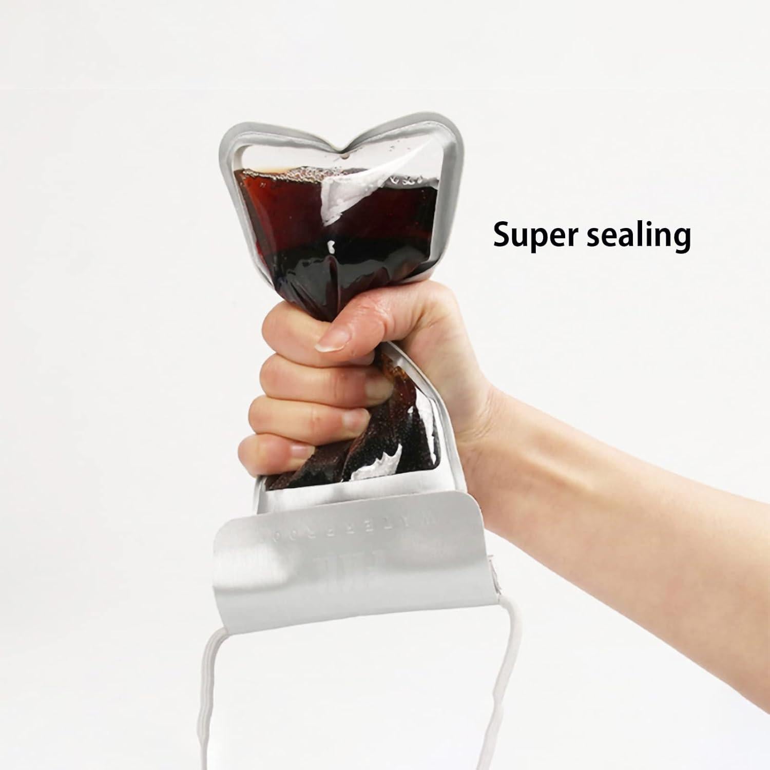 Funda impermeable Baitoo para smartphone hasta 17.5 cm Plata