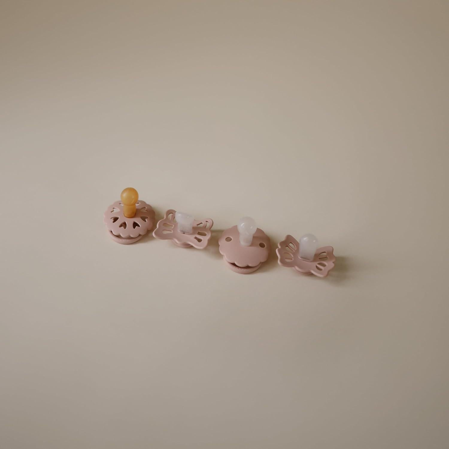 Conjunto de Chupetes Primeros FRIGG Rosa 0-6 Meses 4-Pack