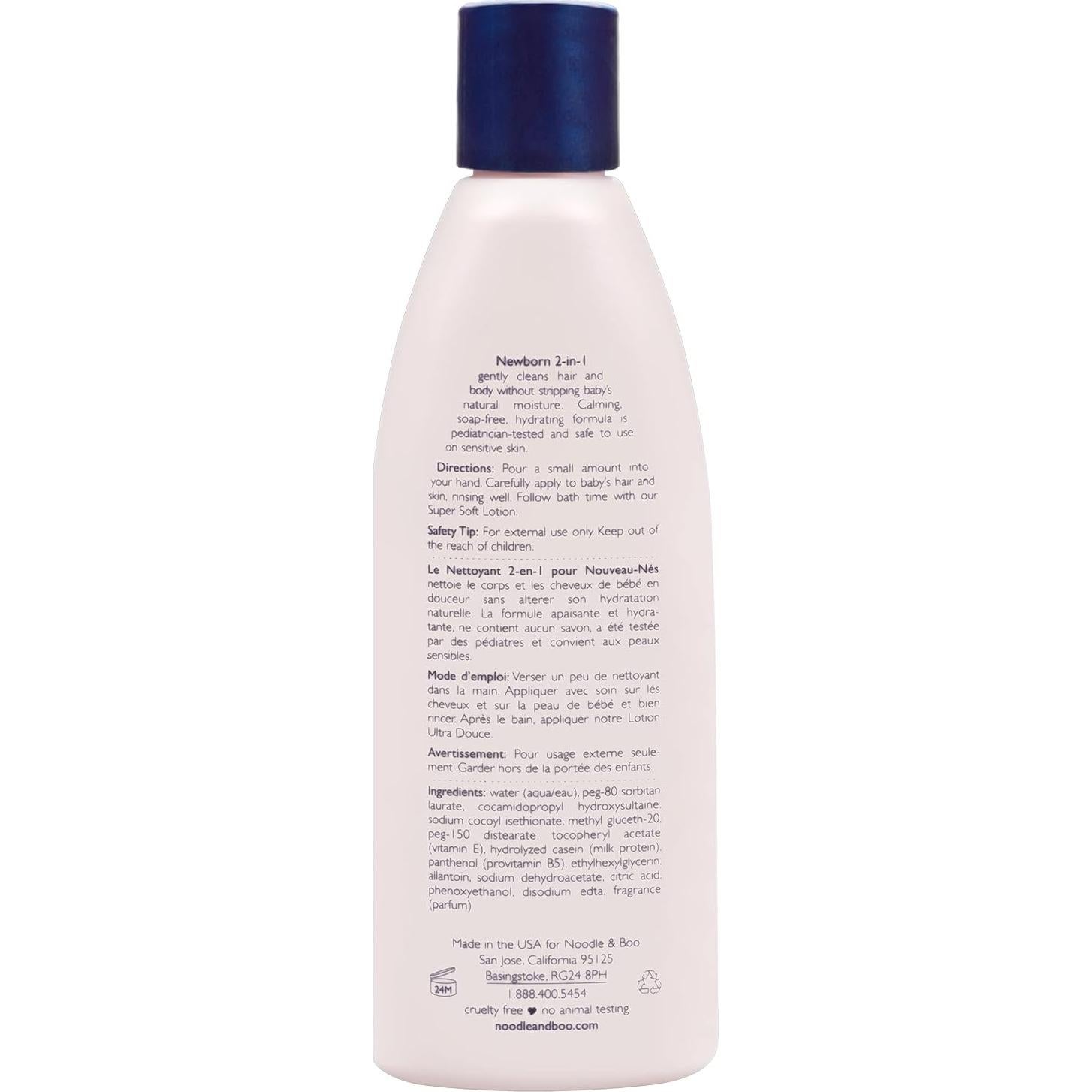 Champú y Gel de Baño Noodle & Boo 236.6 ml Hipoalergénico