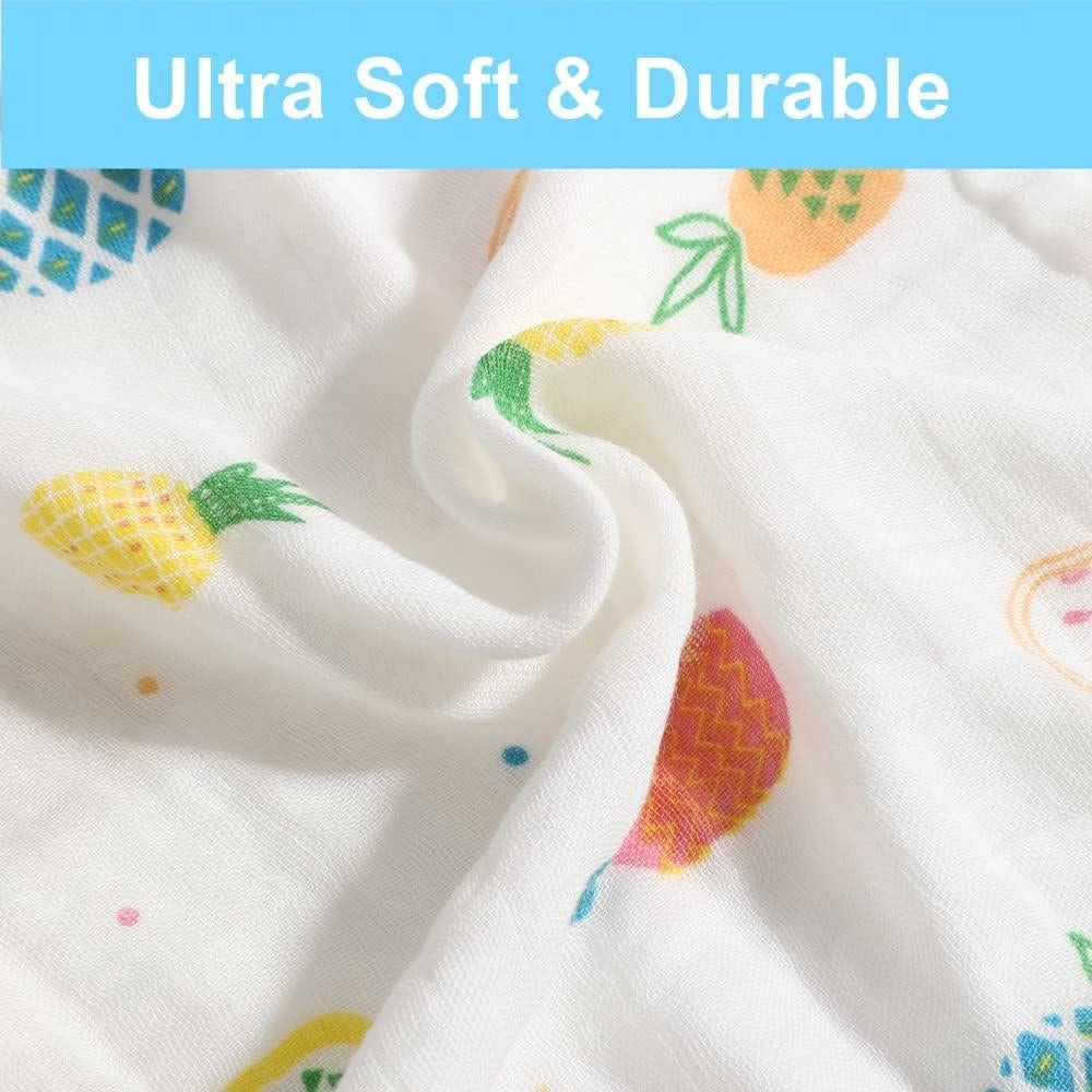 Toallitas de Muselina para Bebés Norinori - 10 Piezas 25.4x25.4cm