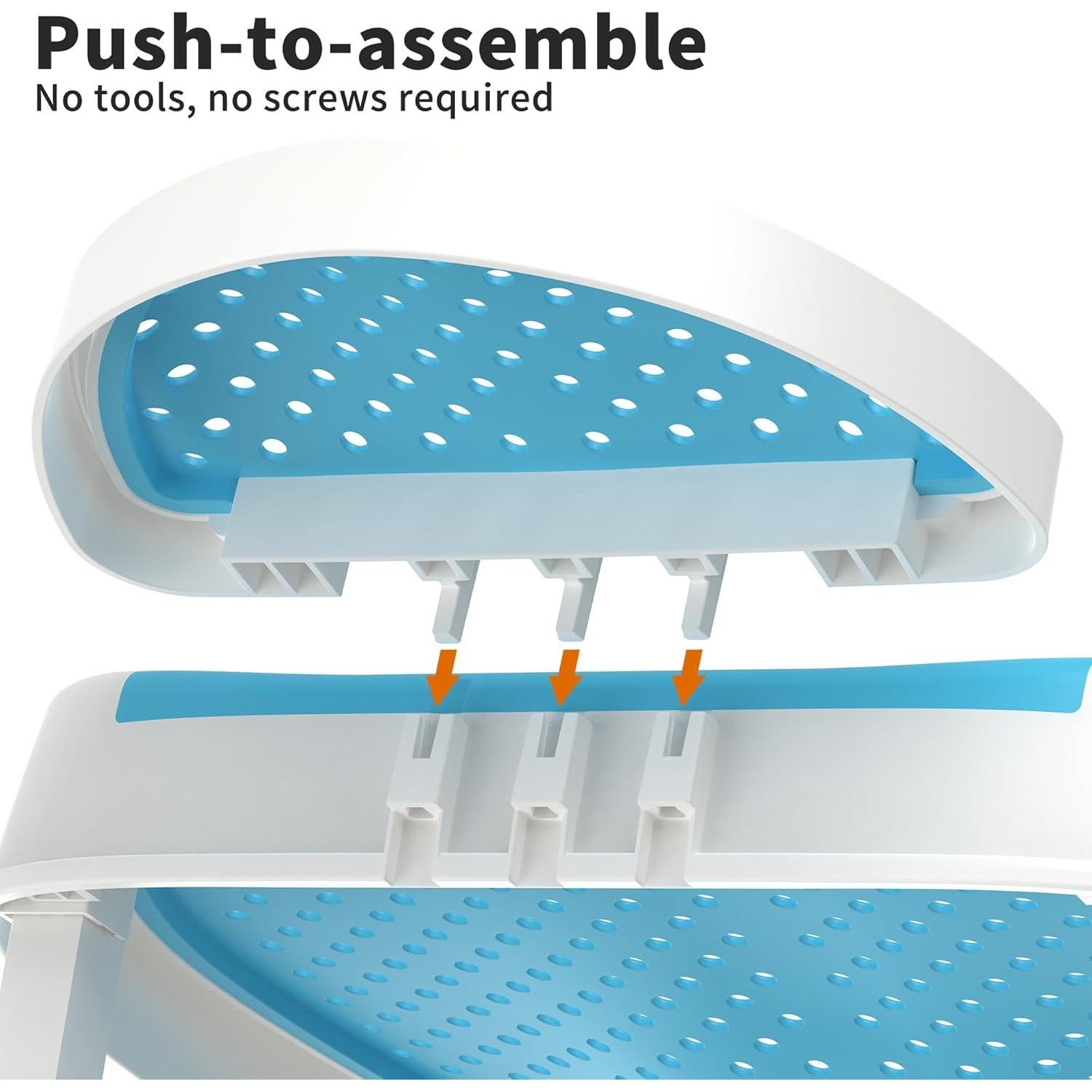 Soporte para bañera de bebé GloTika plegable azul 0-6 meses