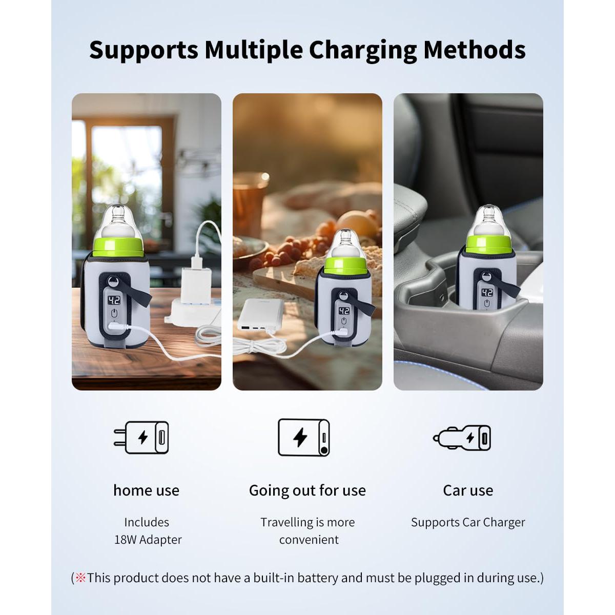 Calentador de Botellas Chonomai USB 18W con Control de Temperatura