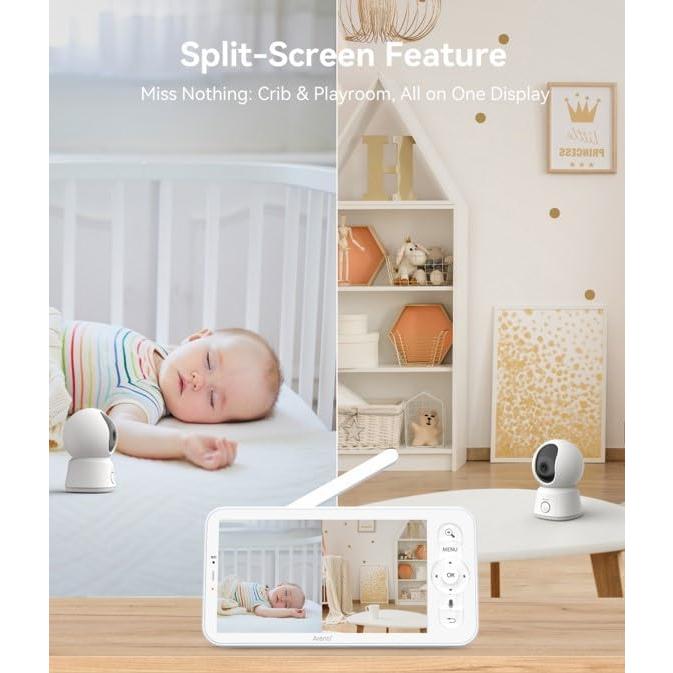 Monitor de Bebé Arenti B2 con 2 Cámaras y Pantalla 5"