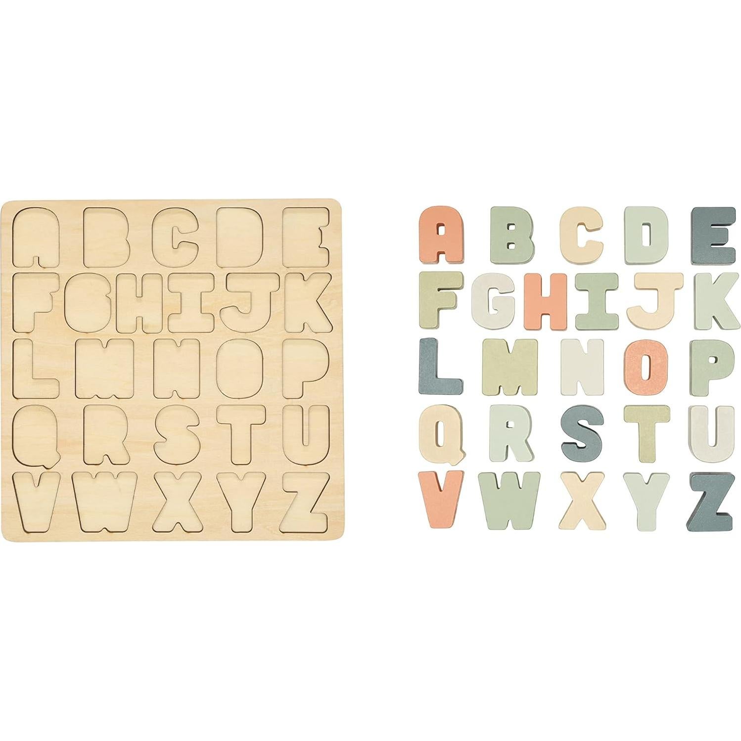Rompecabezas de Alfabeto de Madera Pearhead 25.4x25.4 cm