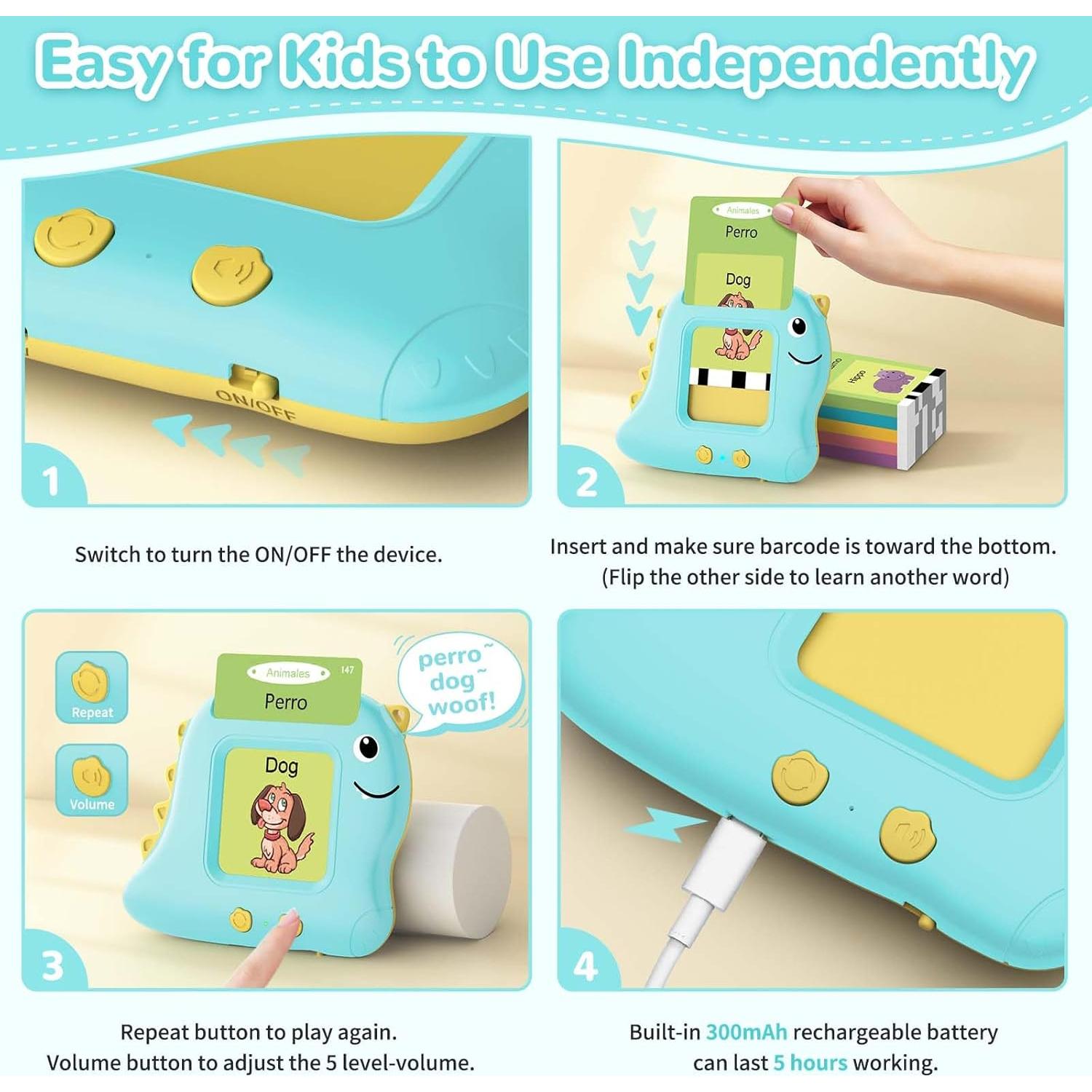 Tarjetas de Flash Bilingües Shenzhen GY - 224 Palabras para Niños