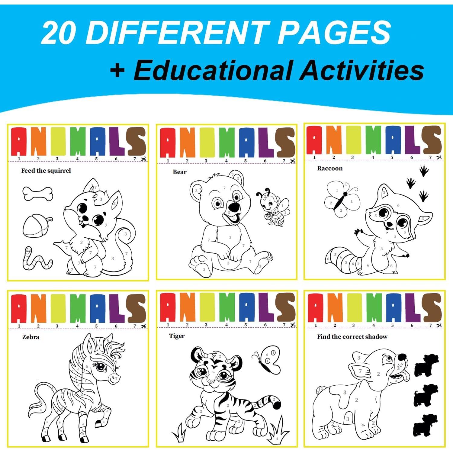 Libro de Pintura con Agua ALNETI - Acuarela para Niños 2-8 Años