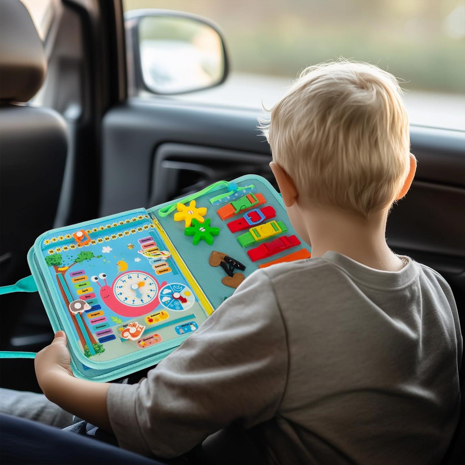 Tablero Ocupado Montessori Verde 28 Actividades para Niños