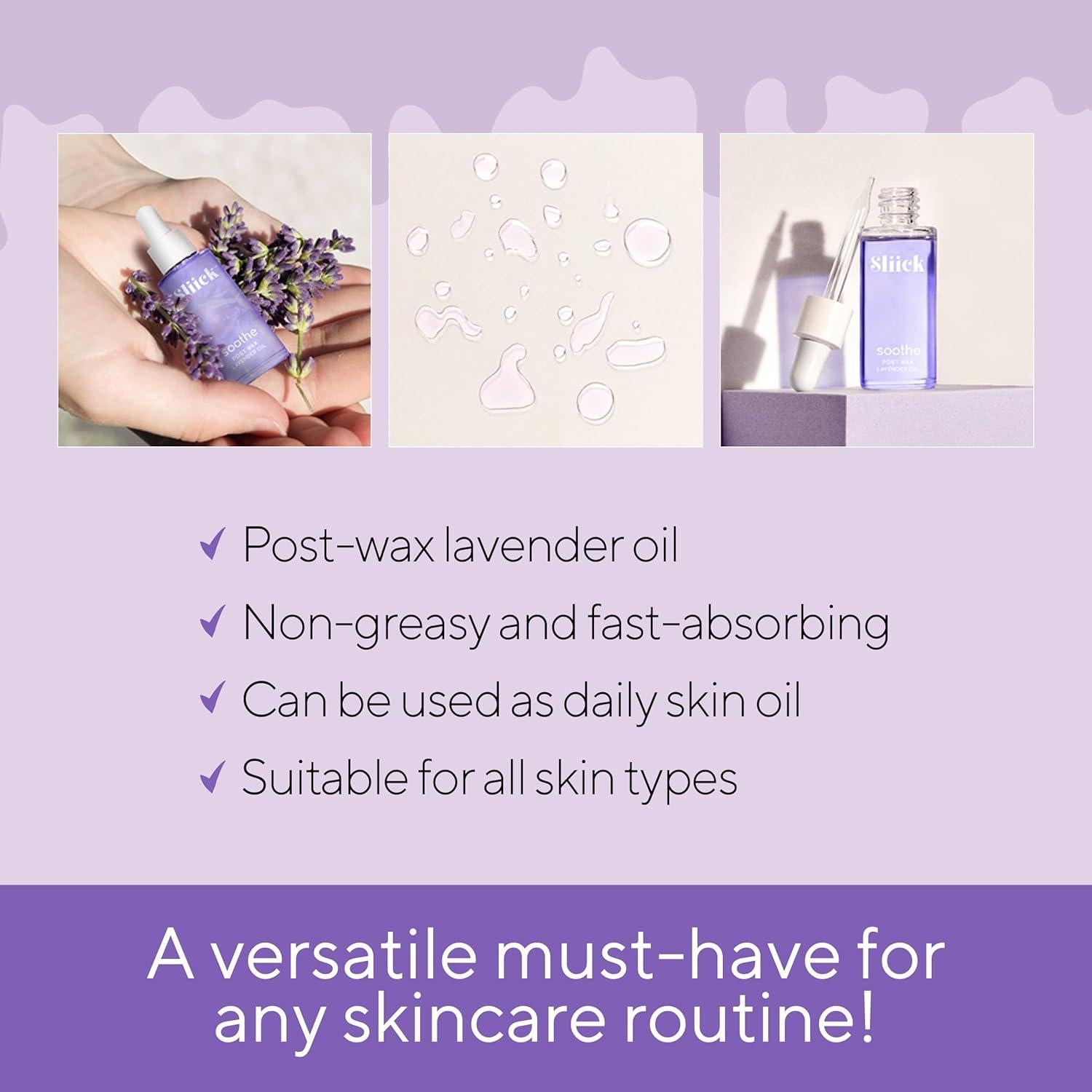 Sliick Soothe Aceite Calmante Post Cera Lavanda 30 ml