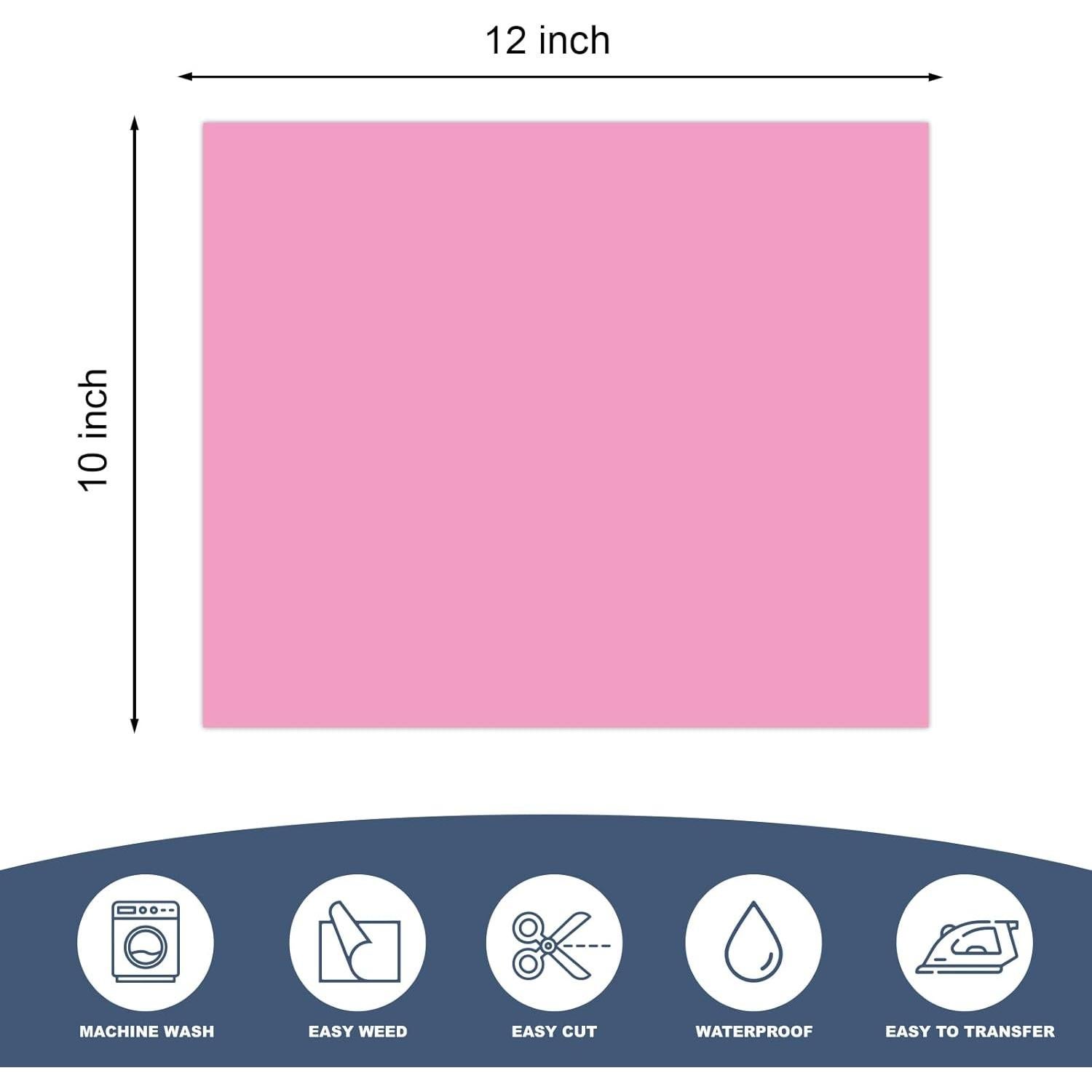 Puff HTV Vinilo de Transferencia de Calor Yiwloer 30Pcs 30.48x25.4cm