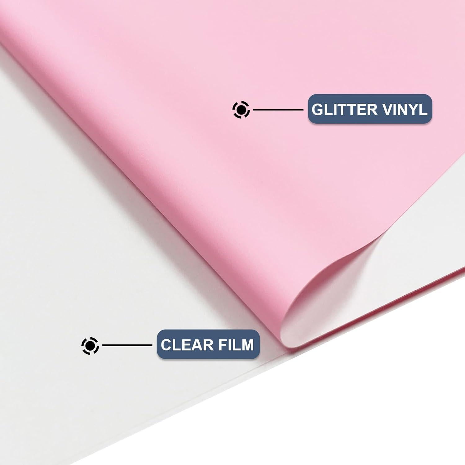 Puff HTV Vinilo de Transferencia de Calor Yiwloer 30Pcs 30.48x25.4cm