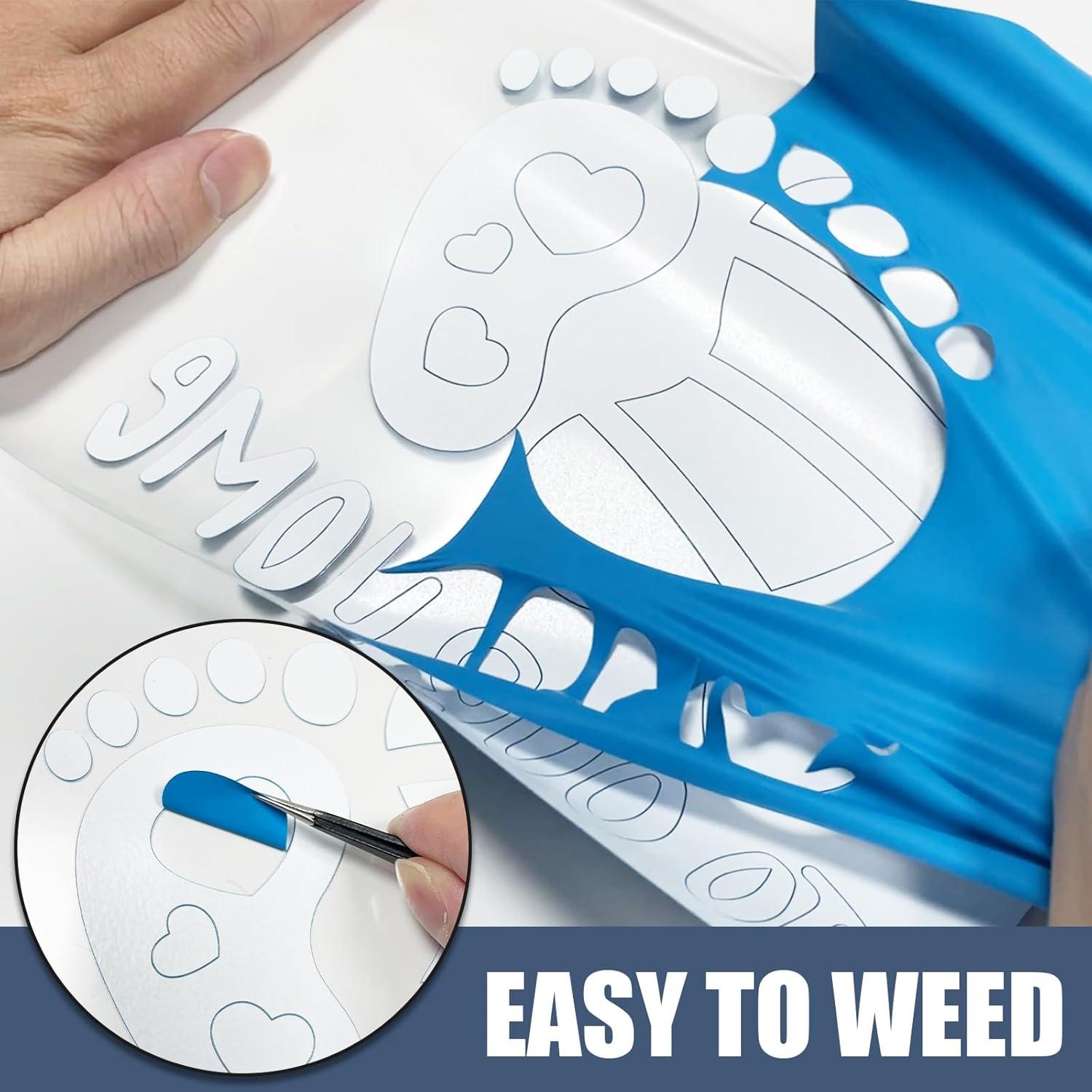 Puff HTV Vinilo de Transferencia de Calor Yiwloer 30Pcs 30.48x25.4cm