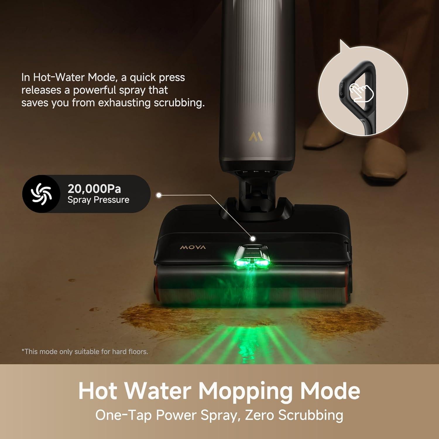 Aspiradora Húmeda y Seca Mova X4 Pro 20000Pa Inalámbrica