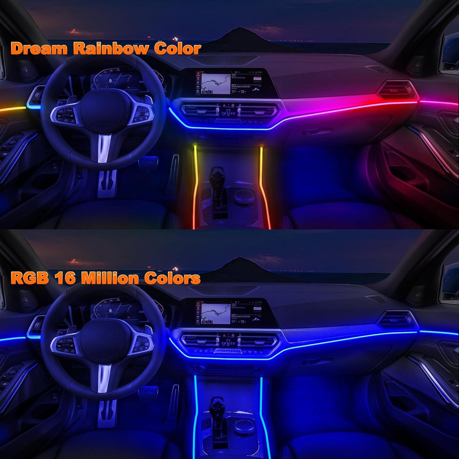 Luces LED Acrílicas Jushope para Automóviles RGB 6 en 1