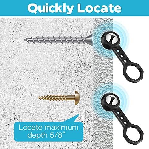 Buscador de Vigas Dreyoo 2 Pcs Magnético 12.25 kg Negro