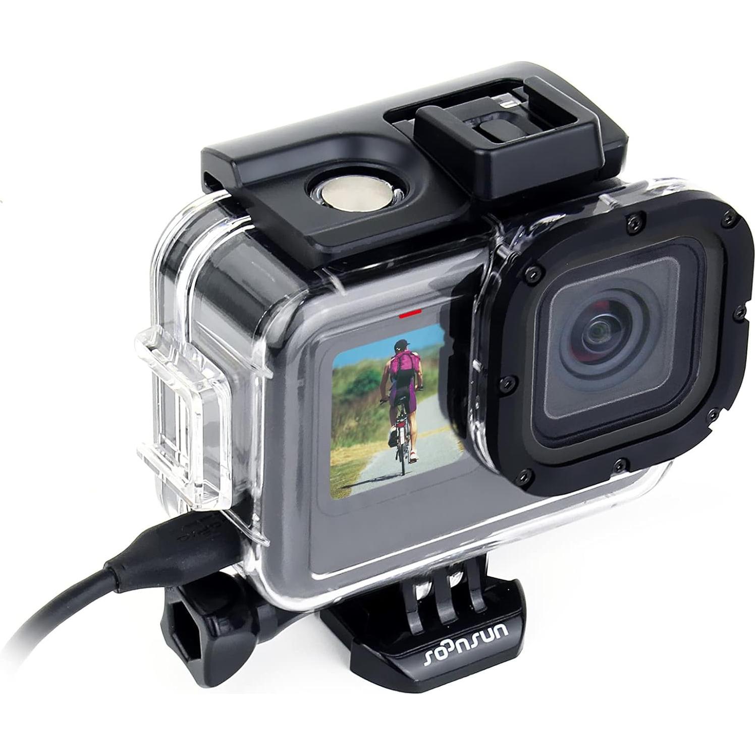 Funda Esqueleto SOONSUN para GoPro HERO 9-13 Negra con Puerta Lateral