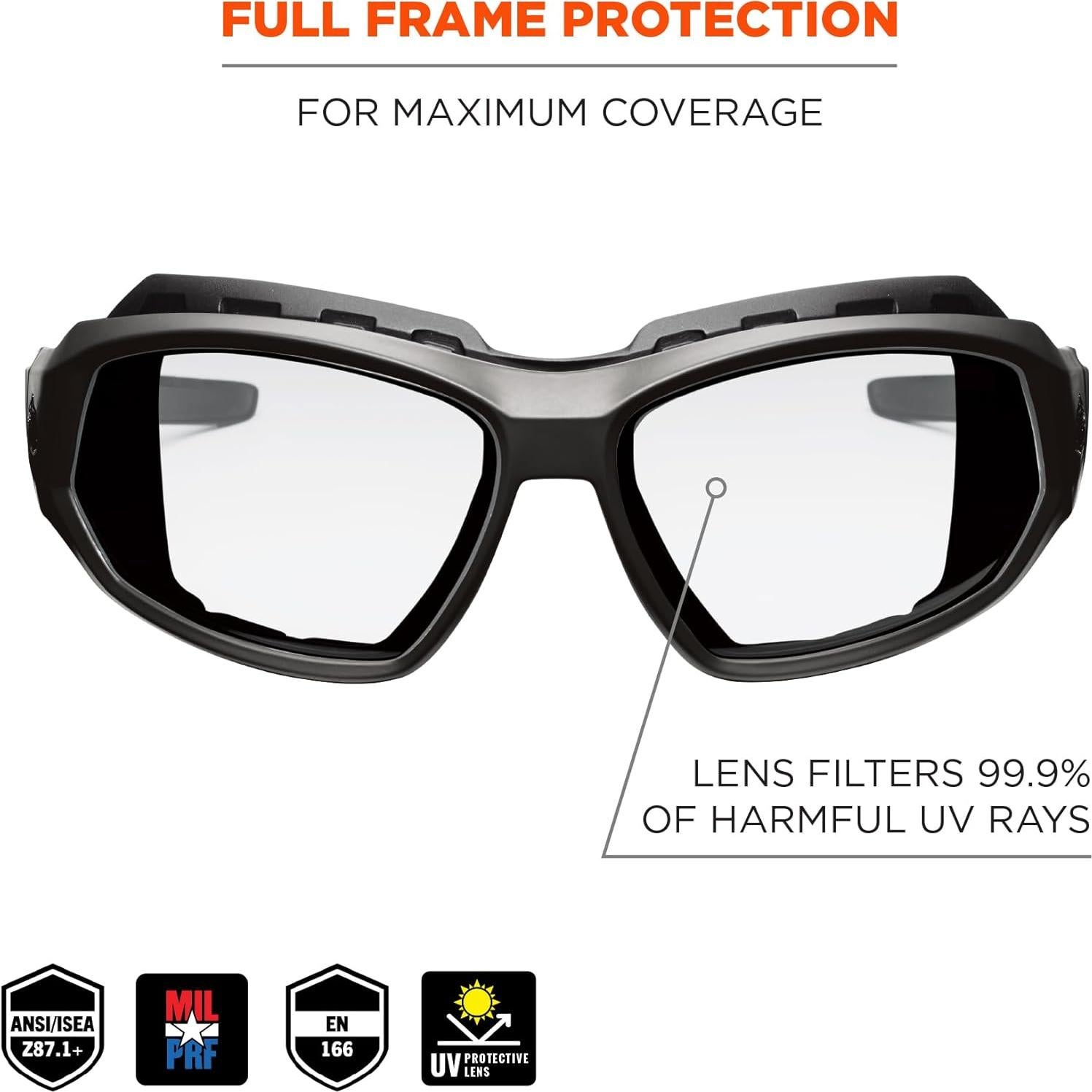 Gafas de Seguridad Ergodyne Skullerz LOKI Anti-Niebla Marco Negro