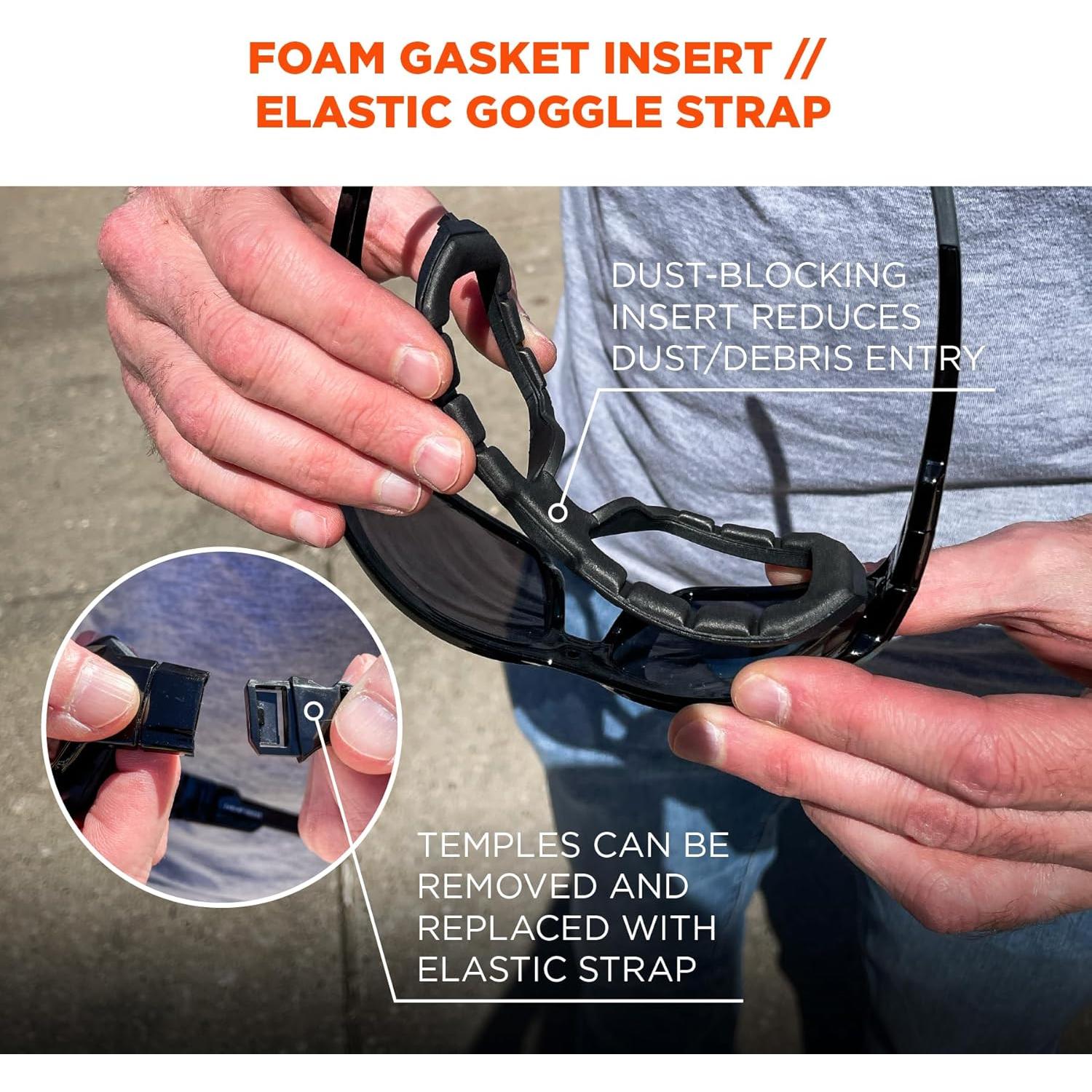 Gafas de Seguridad Ergodyne Skullerz LOKI Anti-Niebla Marco Negro