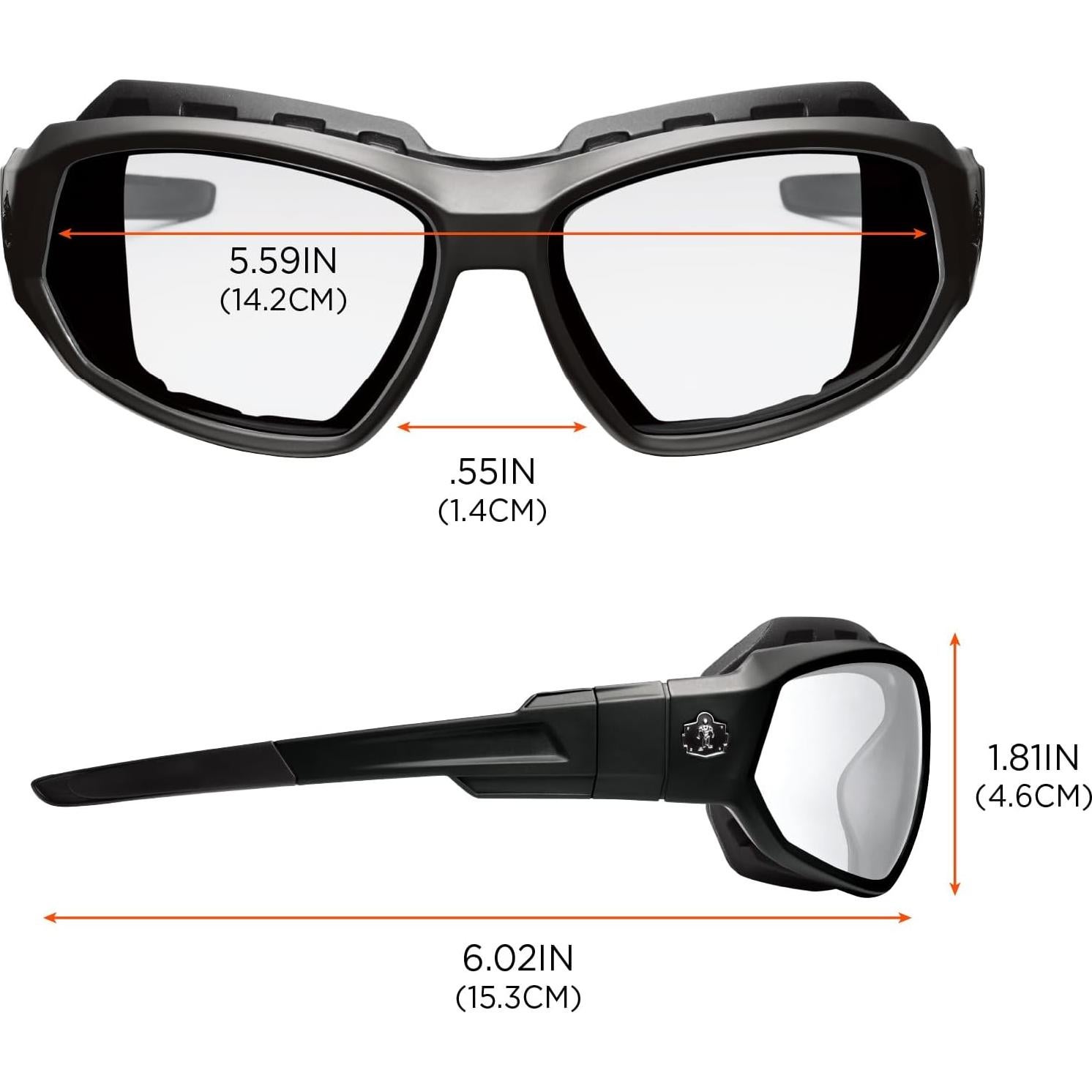 Gafas de Seguridad Ergodyne Skullerz LOKI Anti-Niebla Marco Negro