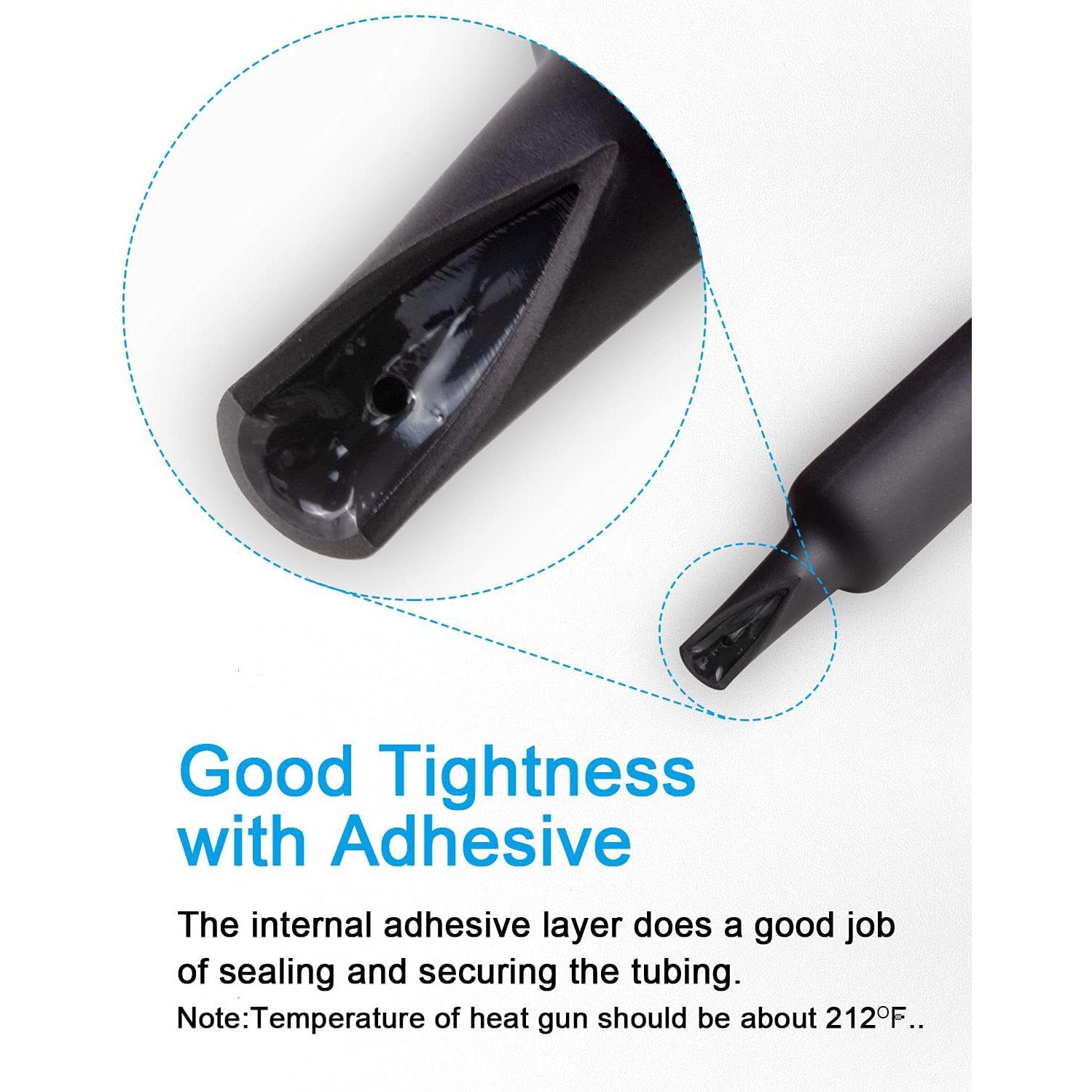 Kit de Tubos Termocontraíbles MILAPEAK 300pcs 3:1 Negro