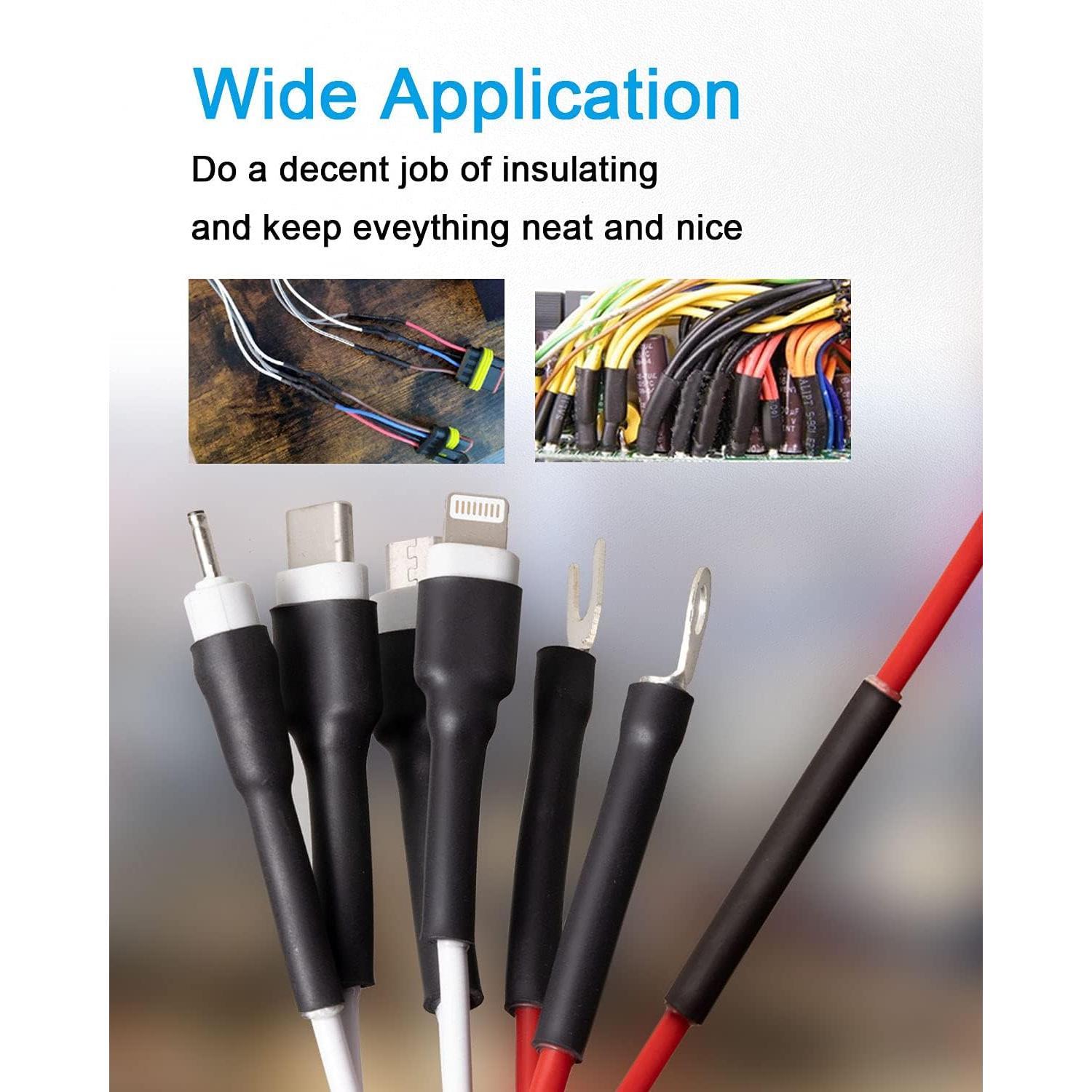 Kit de Tubos Termocontraíbles MILAPEAK 300pcs 3:1 Negro