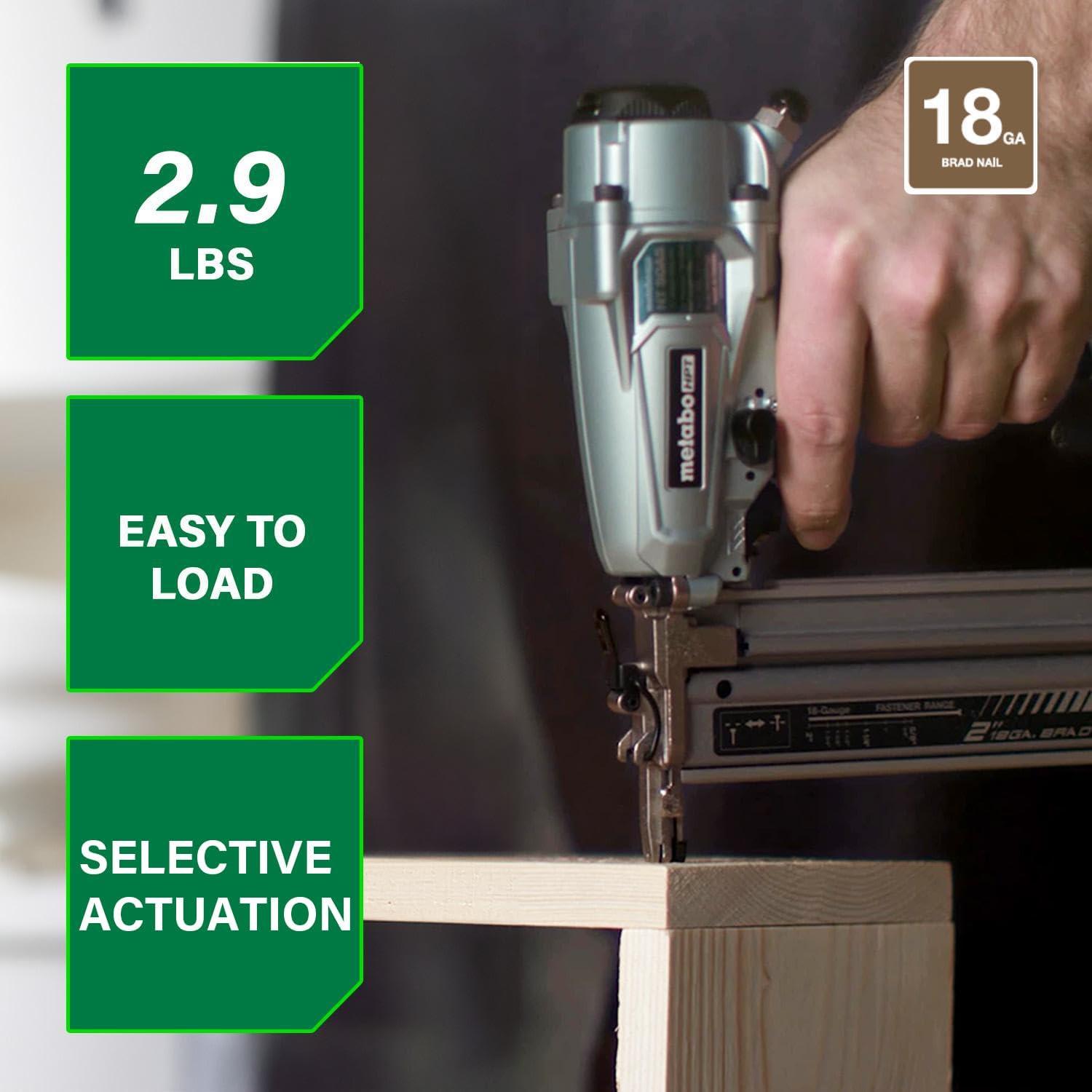 Clavadora Neumática Metabo HPT NT50A5 18 Gauge 1.31 kg