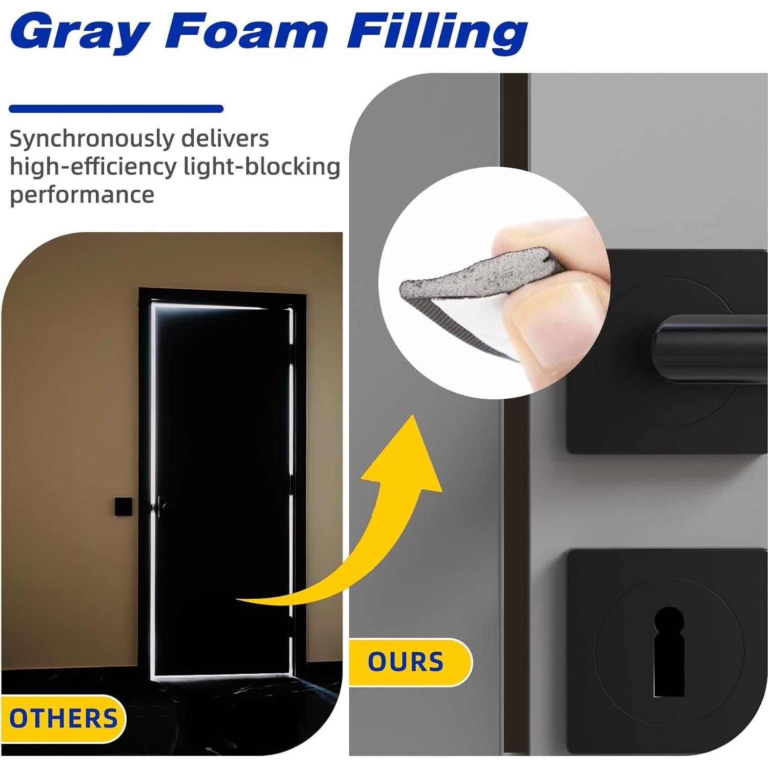 Tira de Sellado para Puertas y Ventanas ESUFEIR 2pcs 196cm