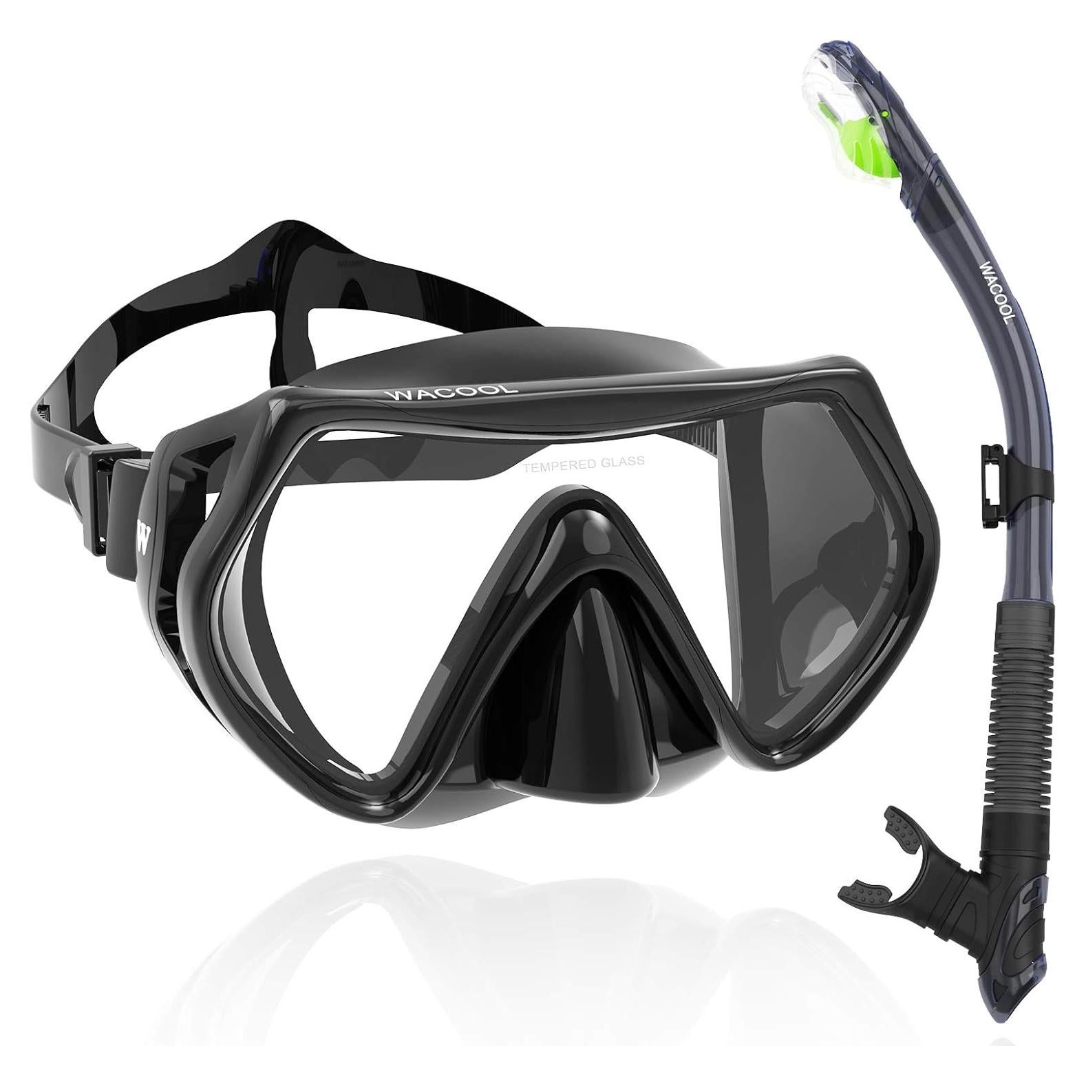 WACOOL Snorkel Profesional para Niños con Antivaho y Silicona