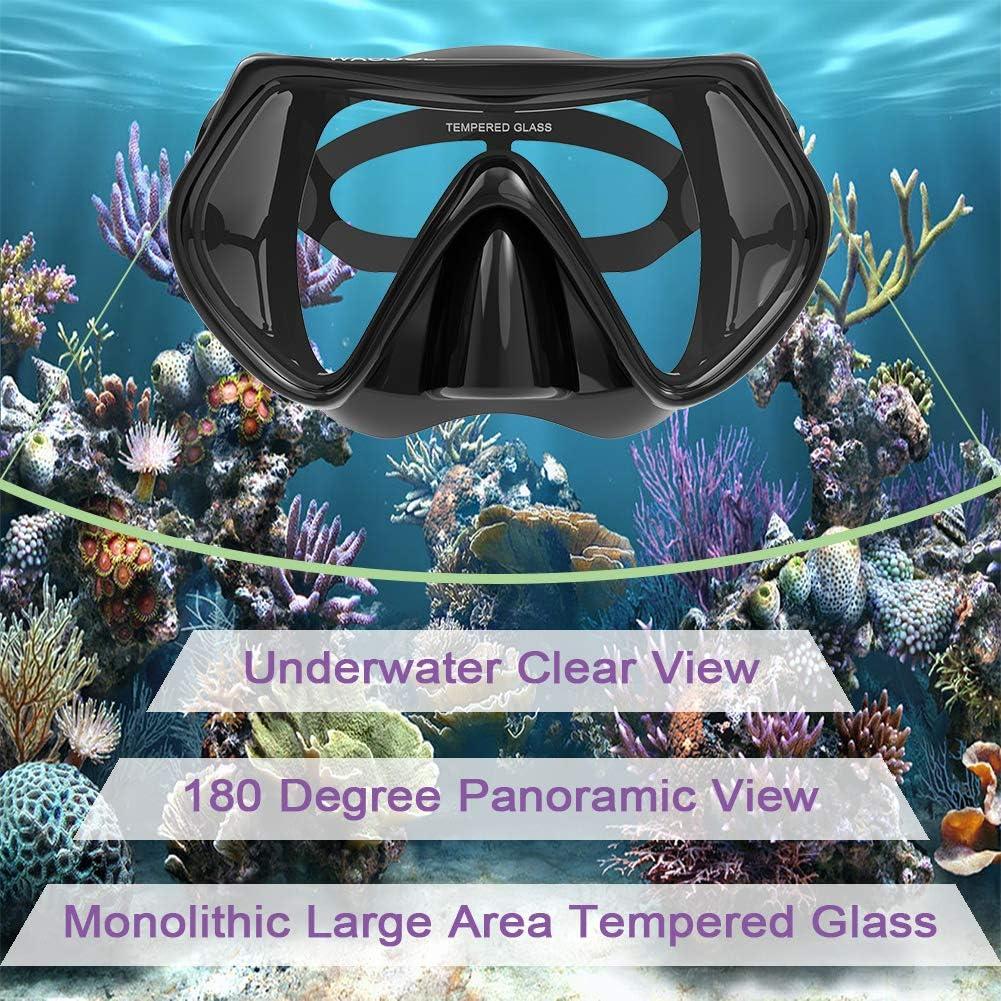 WACOOL Snorkel Profesional para Niños con Antivaho y Silicona