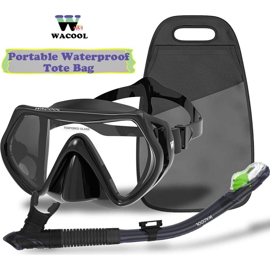 WACOOL Snorkel Profesional para Niños con Antivaho y Silicona