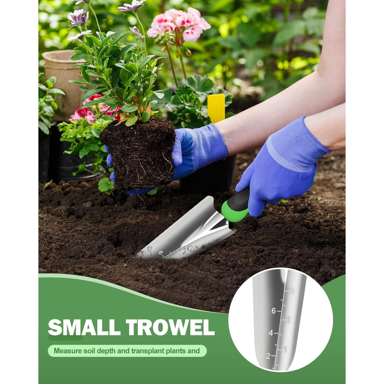 Juego de Herramientas de Jardín Monkrict 3 Piezas Ergonómico