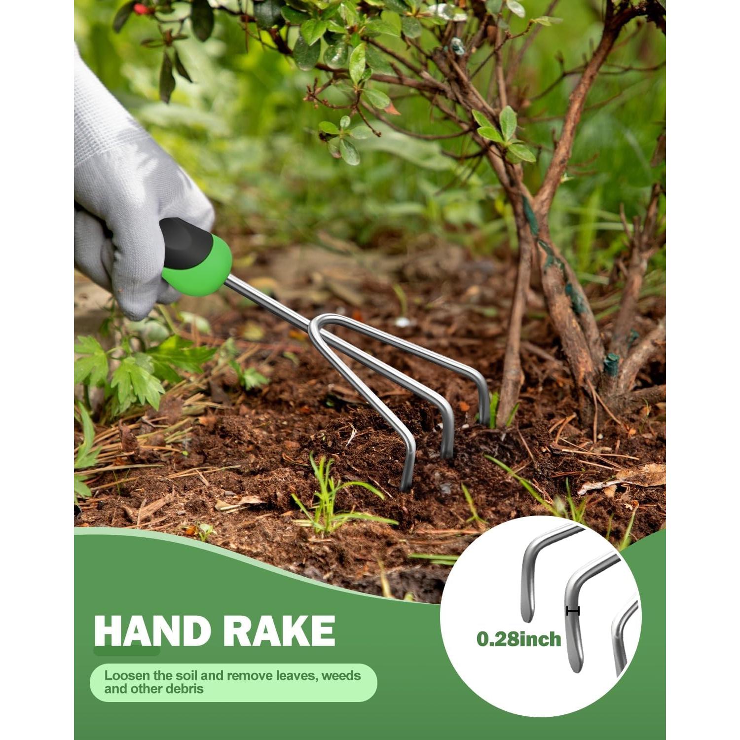 Juego de Herramientas de Jardín Monkrict 3 Piezas Ergonómico