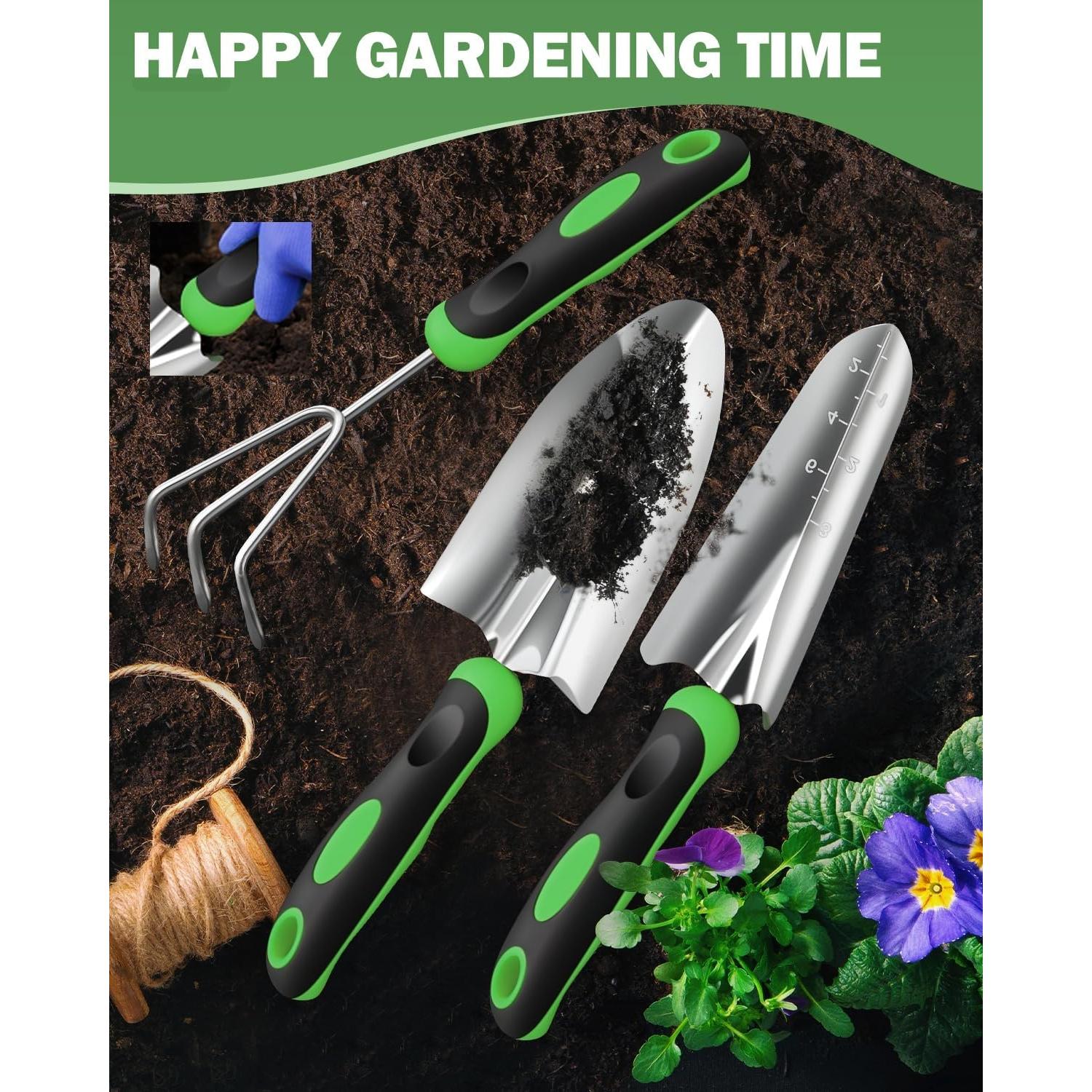 Juego de Herramientas de Jardín Monkrict 3 Piezas Ergonómico