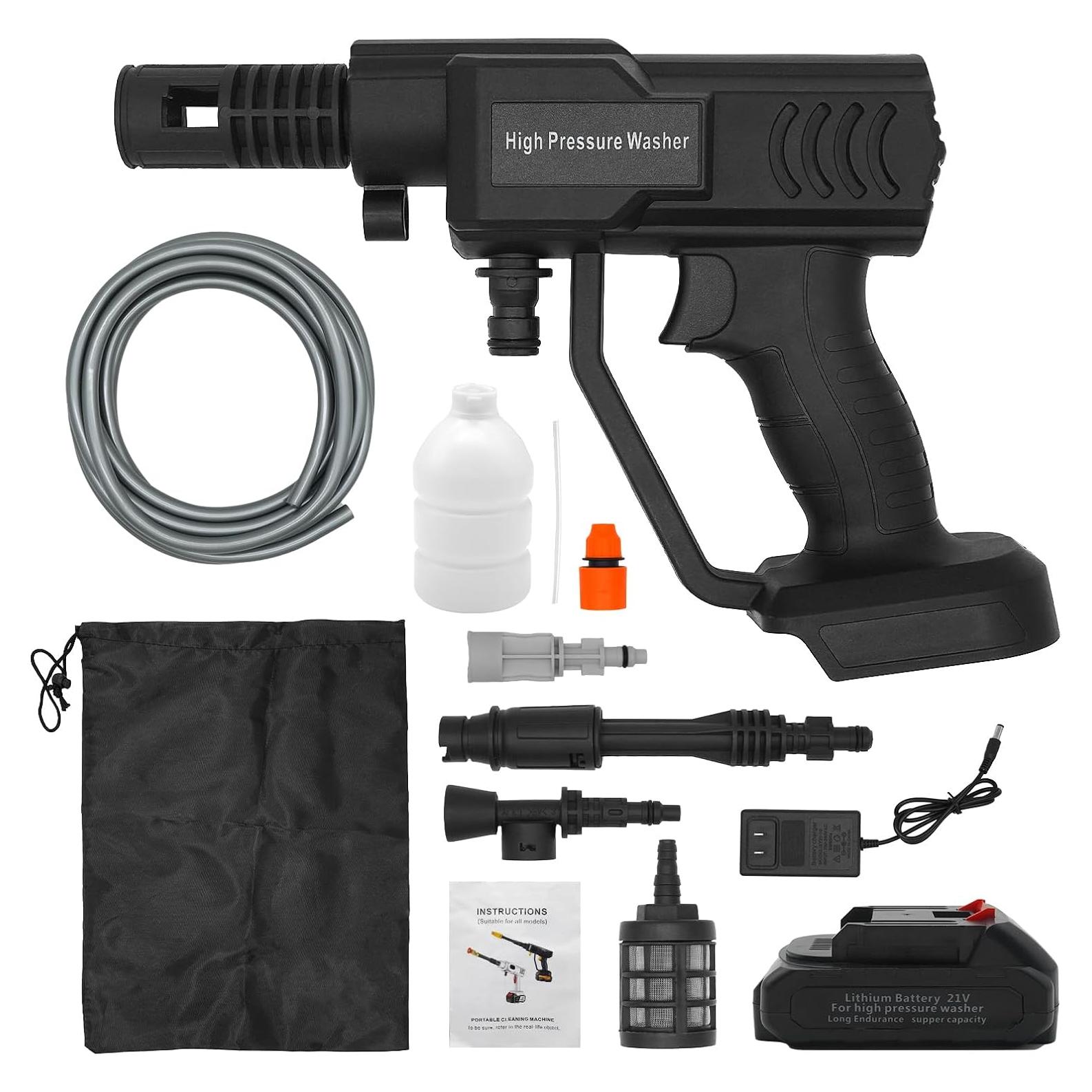 Limpiadora a Presión Inalámbrica DERASL 21V 652 PSI 5m