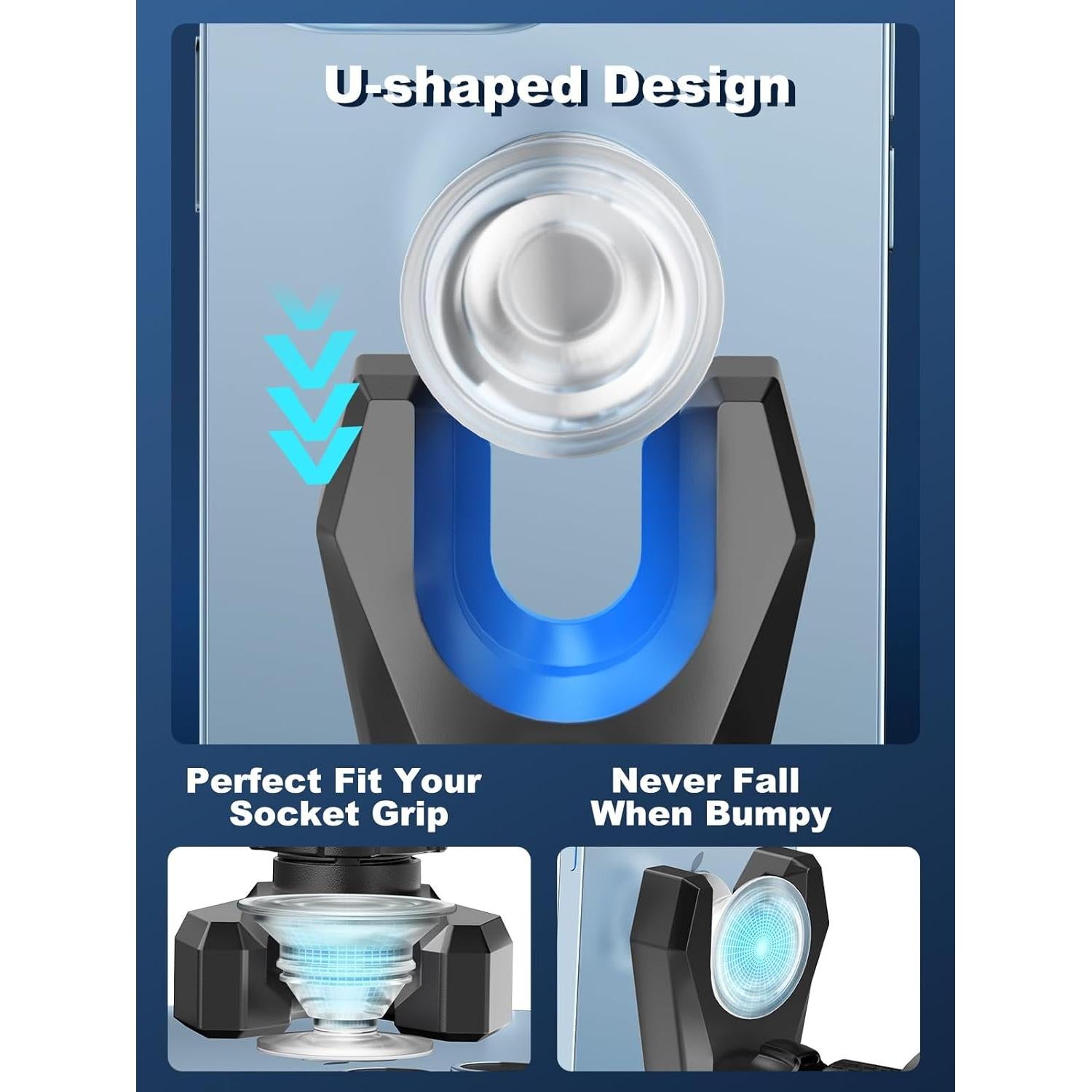 Soporte para Teléfono en Auto Tounee CP01 Negro - Rotación 360°