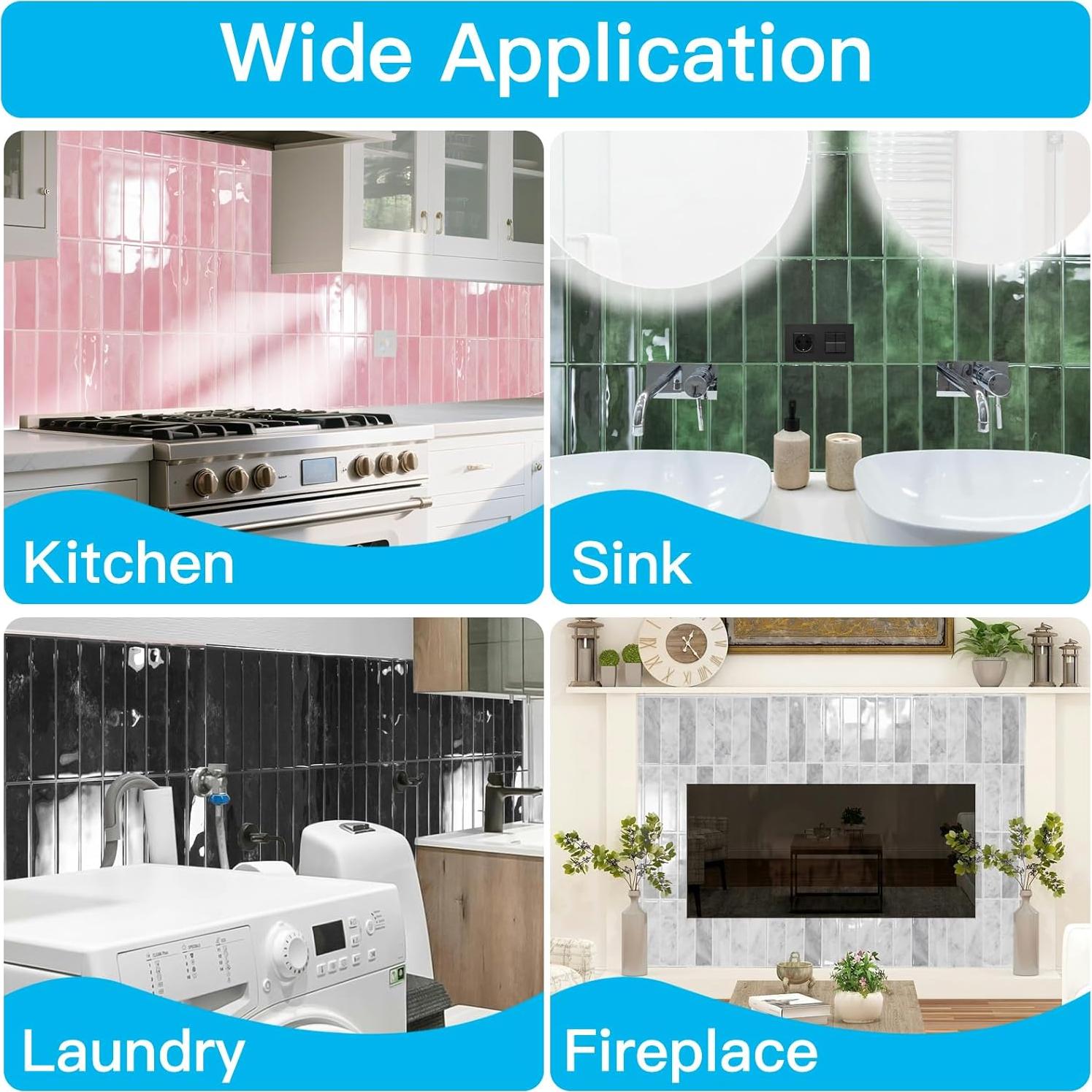 Azulejos Autoadhesivos Art3d 29x22 cm Mármol Gris - Paquete 10