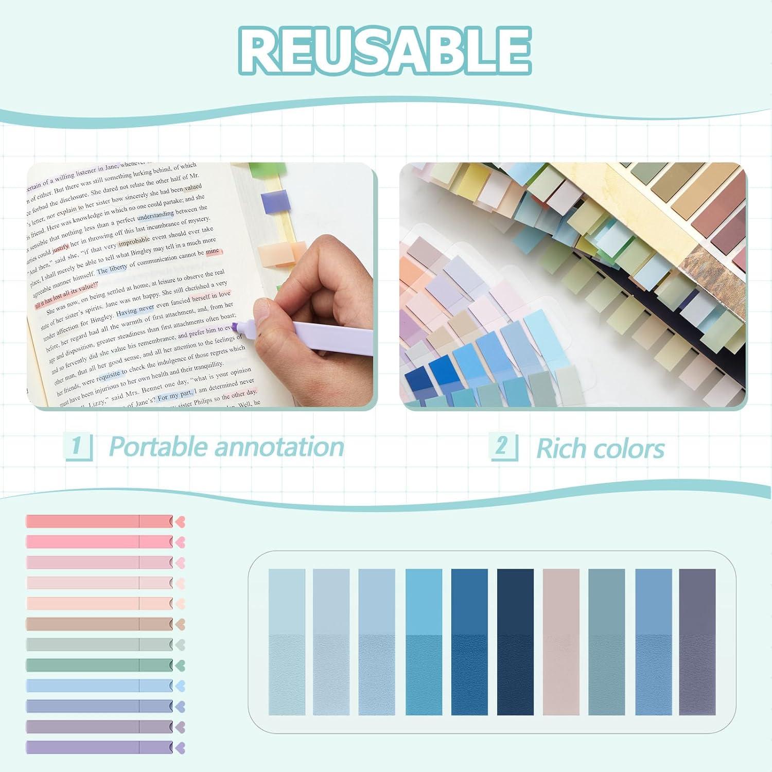 Kit de Anotación MotiMind 1800 Piezas Pestañas y Resaltadores